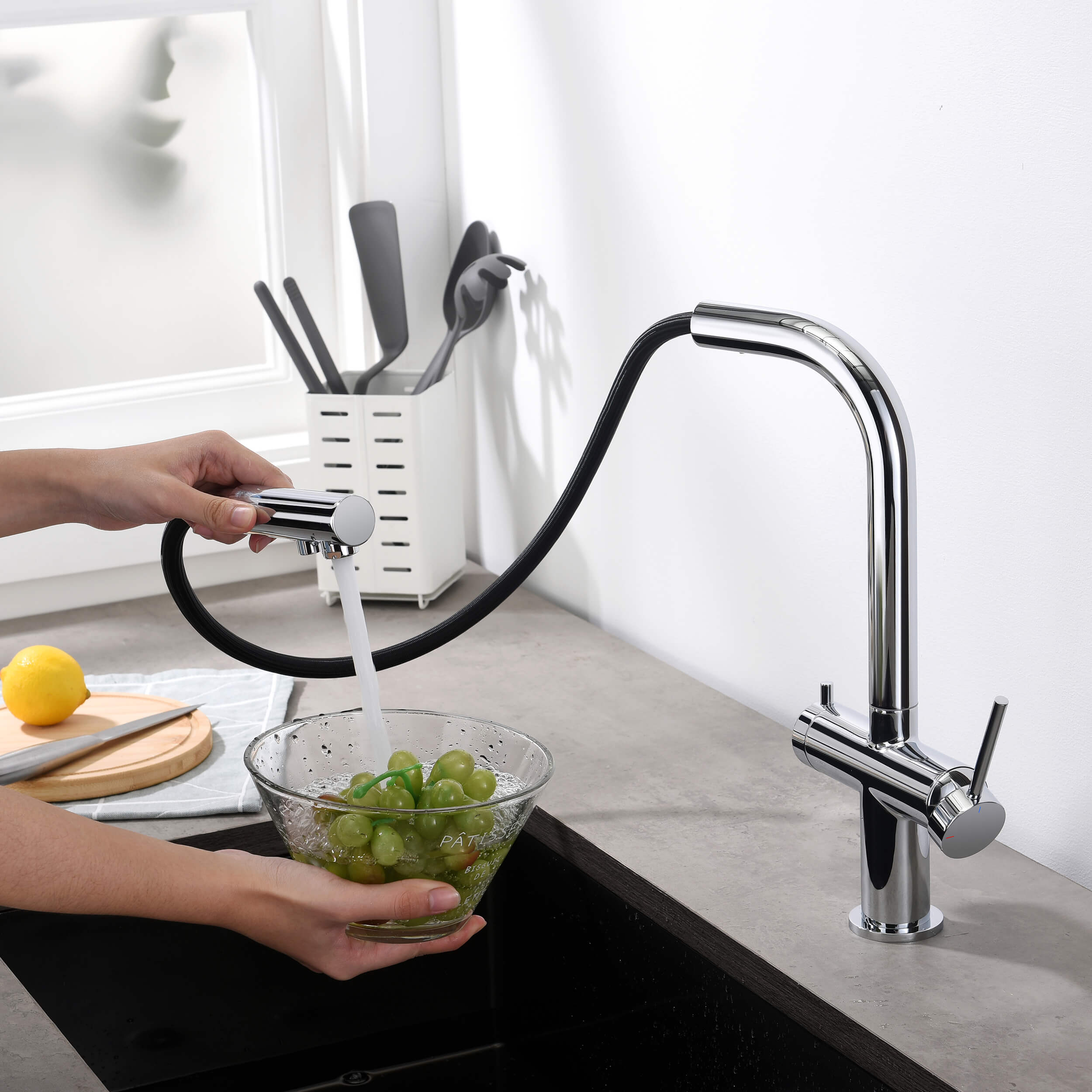Halo 2-in-1 Pull Out Kitchen Filtration Faucet