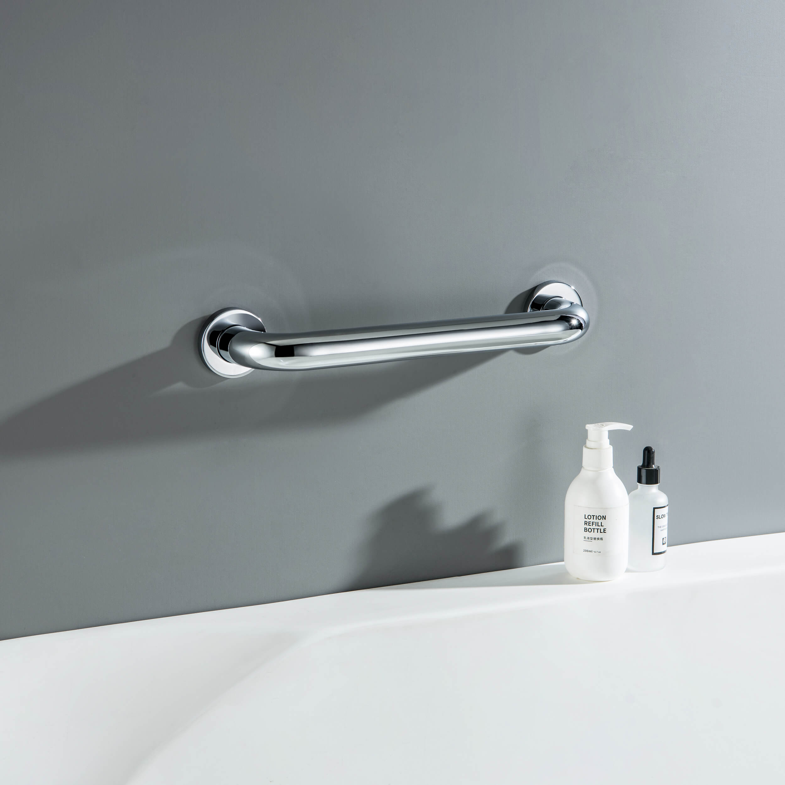 Halo 12" Stainless Steel Bathroom Safety Grab Bar