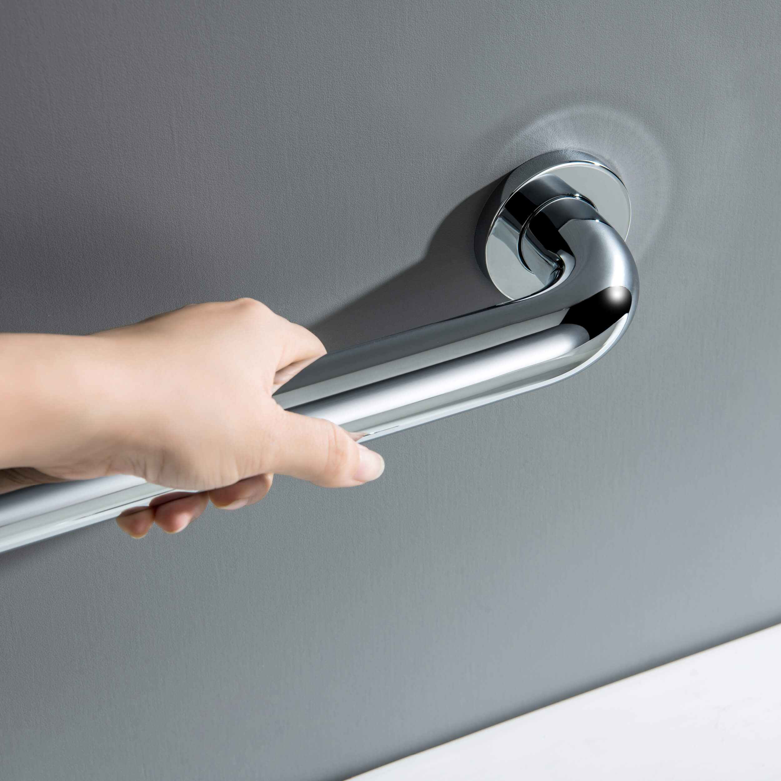 Halo 12" Stainless Steel Bathroom Safety Grab Bar