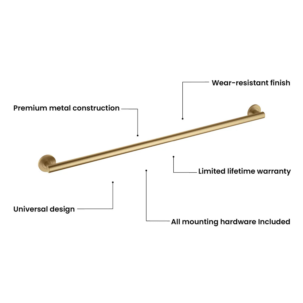 Casa 36" Stainless Steel Bathroom Safety Grab Bar
