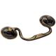 Hardware Resources 3-1/2" Center-to-Center Brushed Antique Brass Kingsport Cabinet Drop Pull