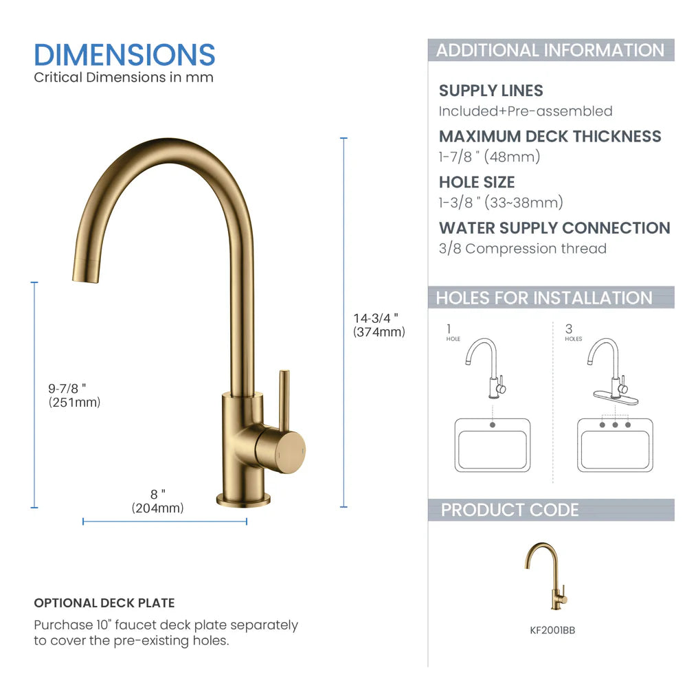 Halo Single Handle Bar Sink Faucet