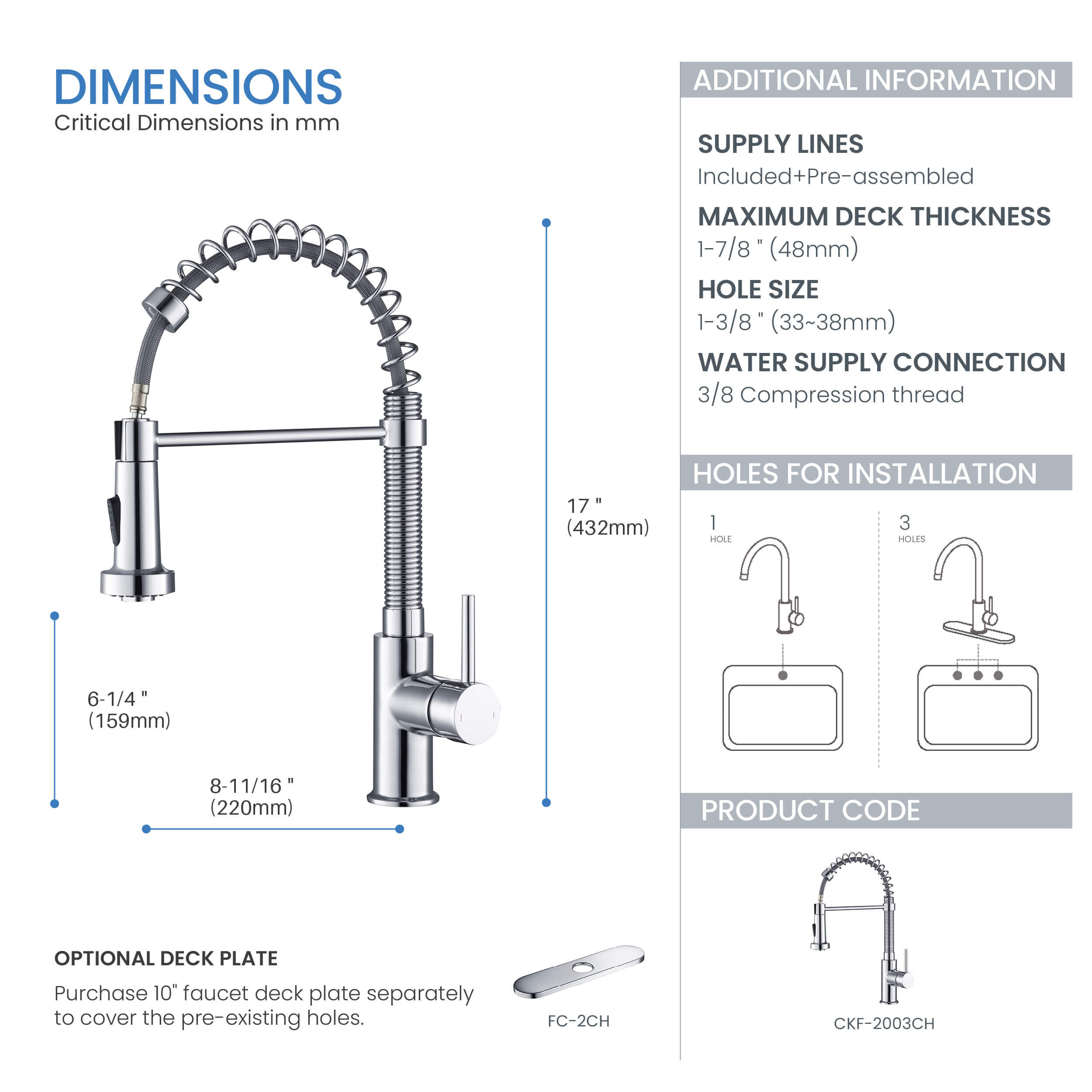 Genova Commercial Style Single Handle Pull Down Kitchen Sink Faucet