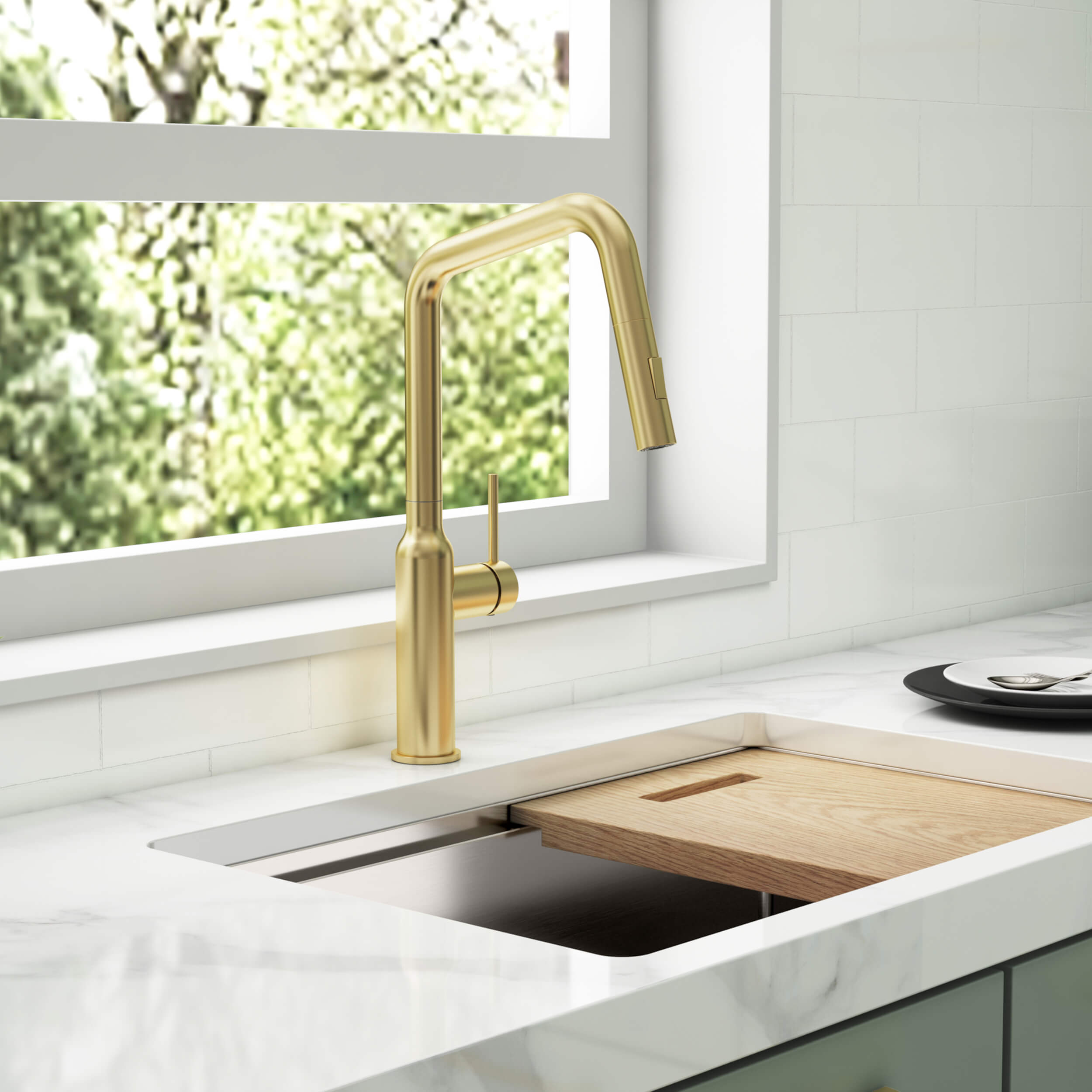 Tampa Single Handle Pull Down Kitchen Sink Faucet