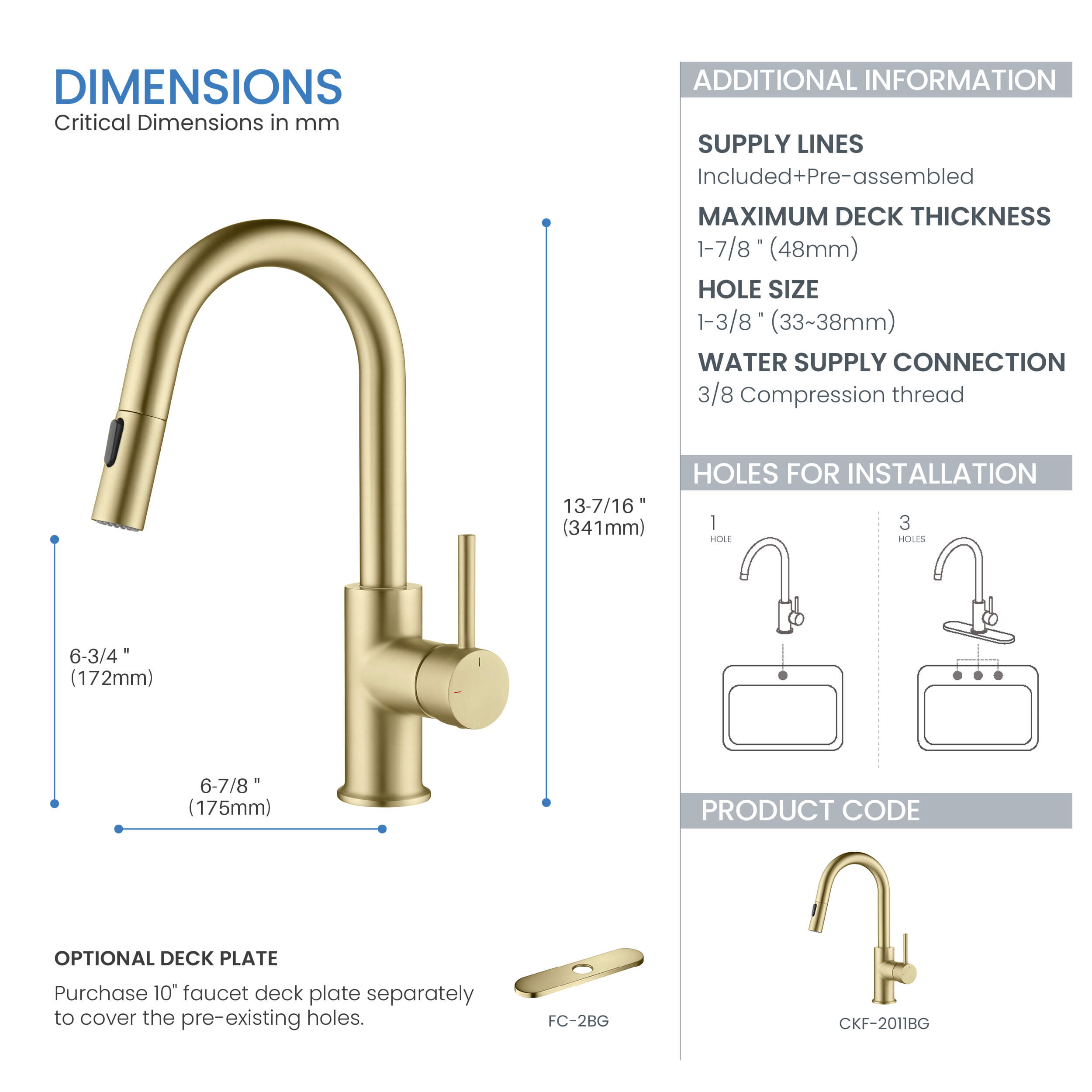 Halo Single Handle Pull Down Kitchen & Bar Sink Faucet