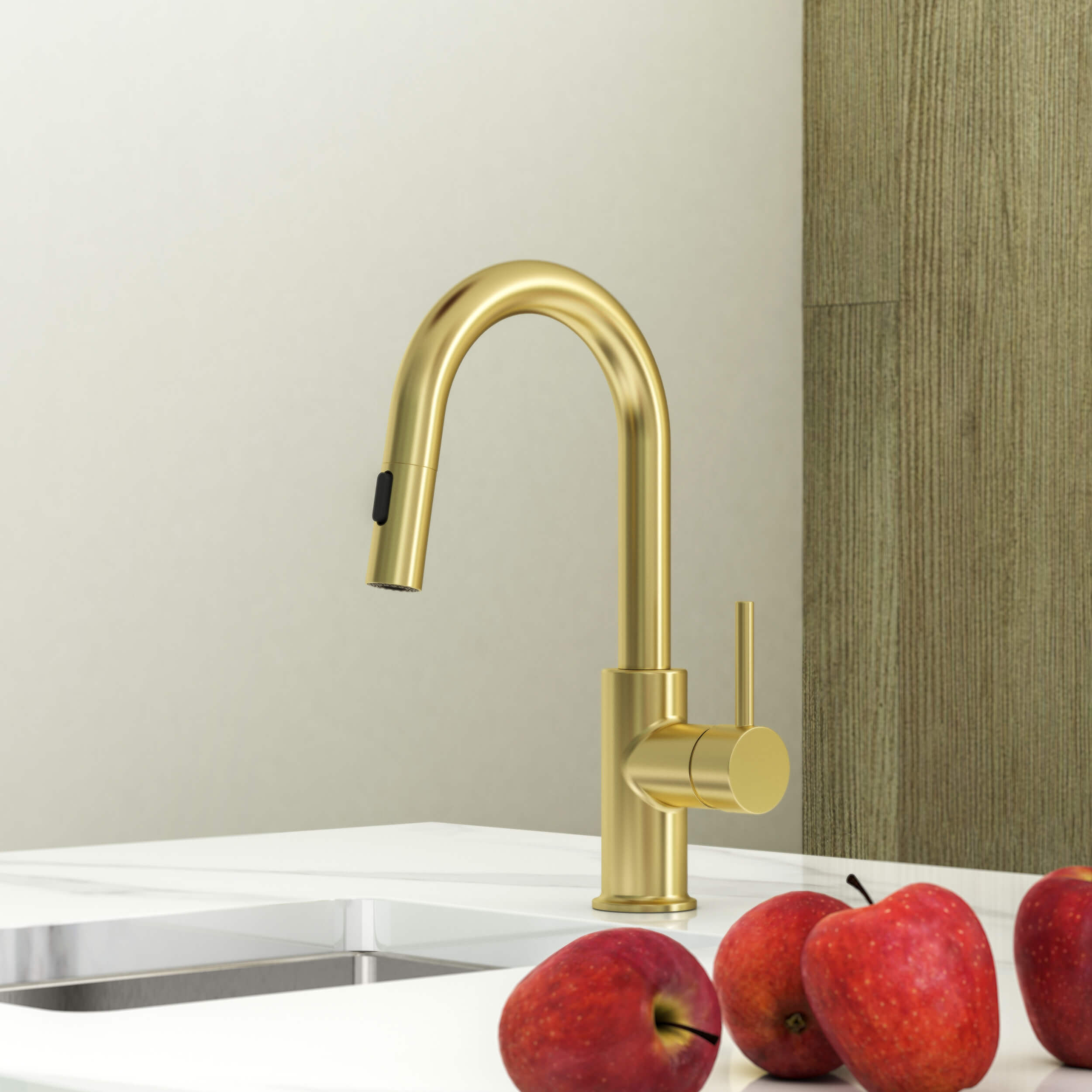 Halo Single Handle Pull Down Kitchen & Bar Sink Faucet