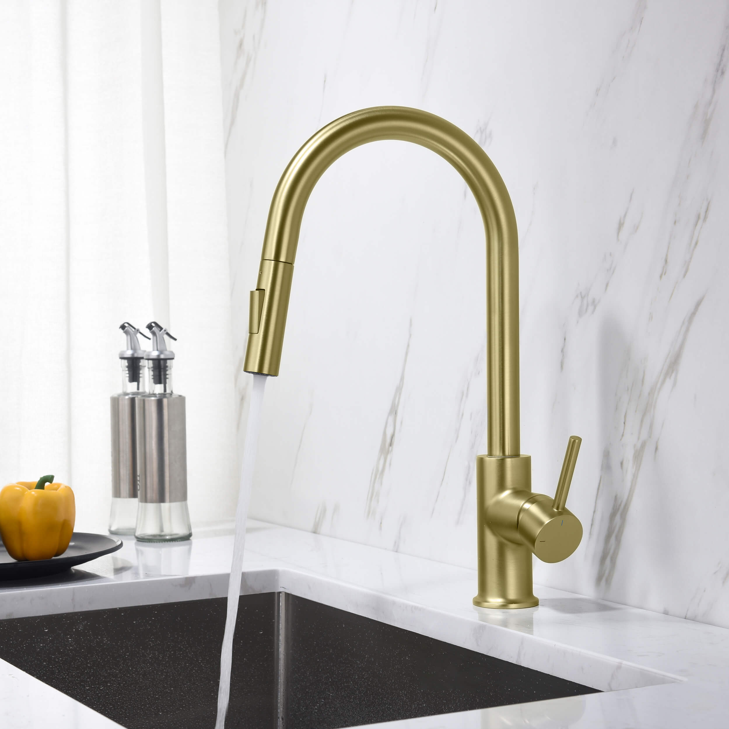 Halo Single Handle Pull Down Kitchen Faucet