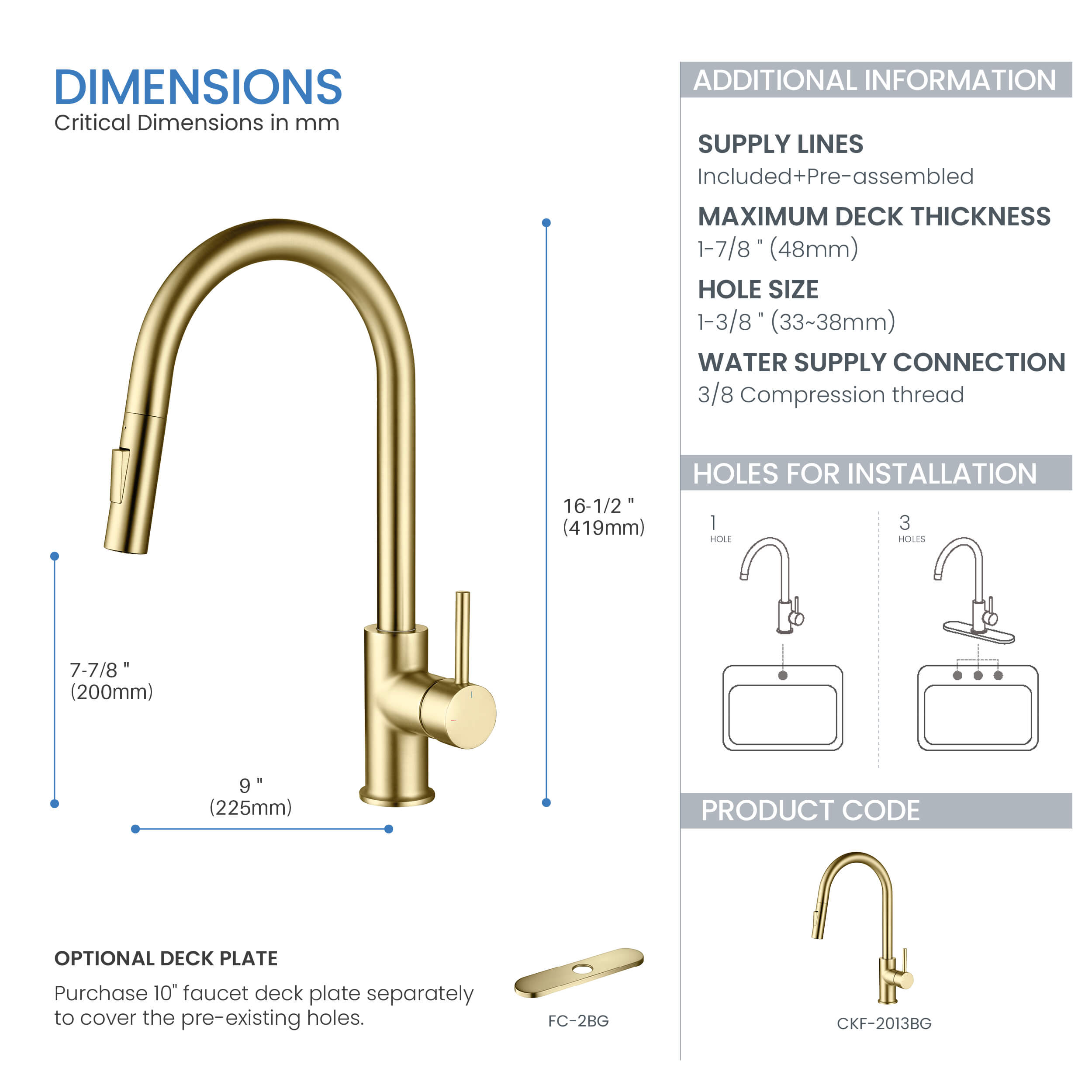 Halo Single Handle Pull Down Kitchen Faucet