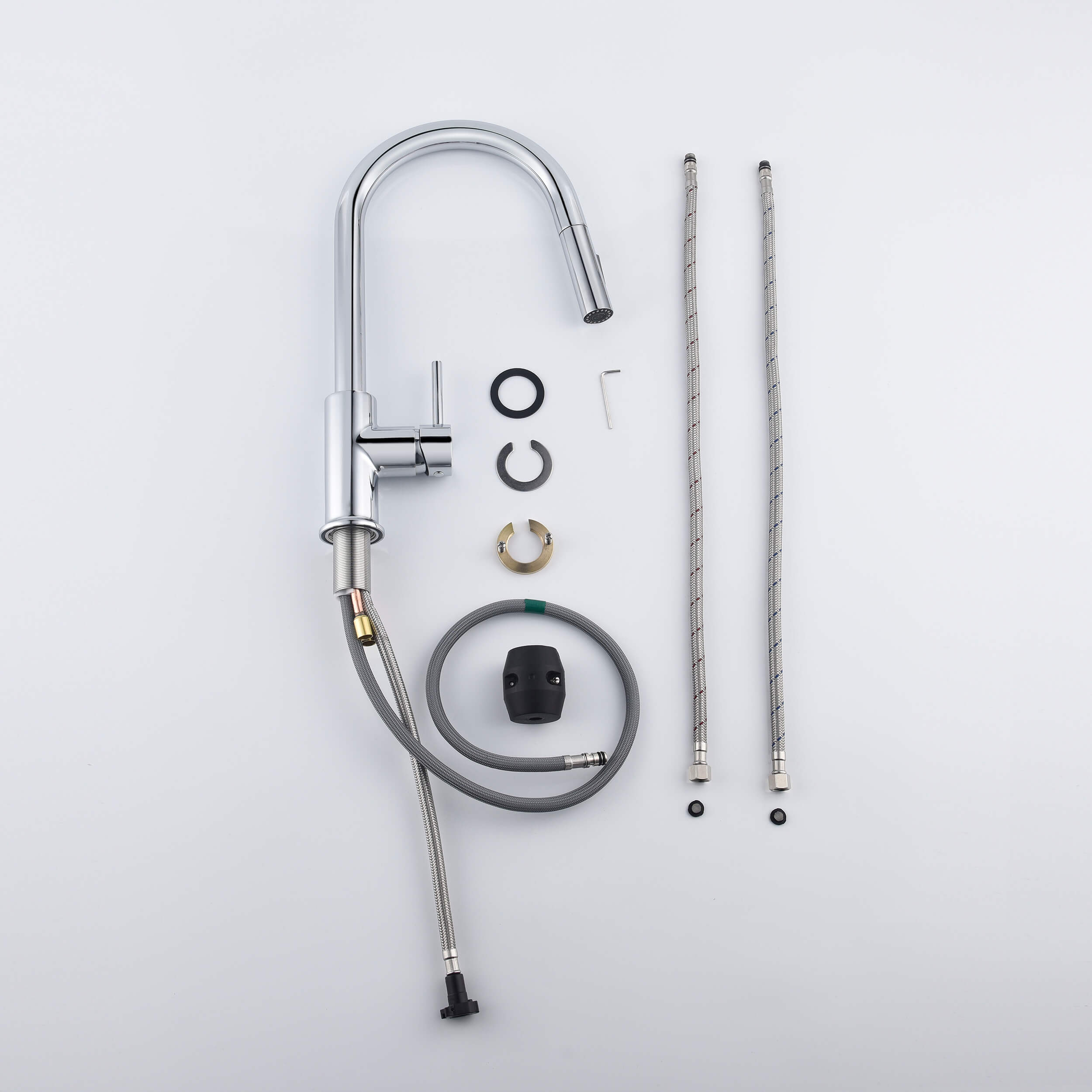 Halo Single Handle Pull Down Kitchen Faucet