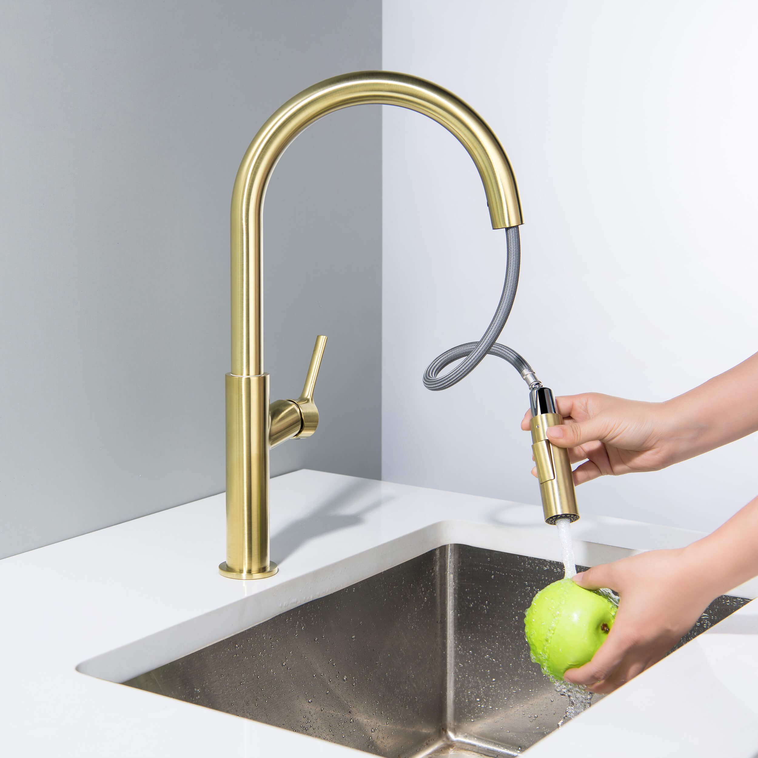 Neo Single Handle Pull Down Kitchen Sink Faucet