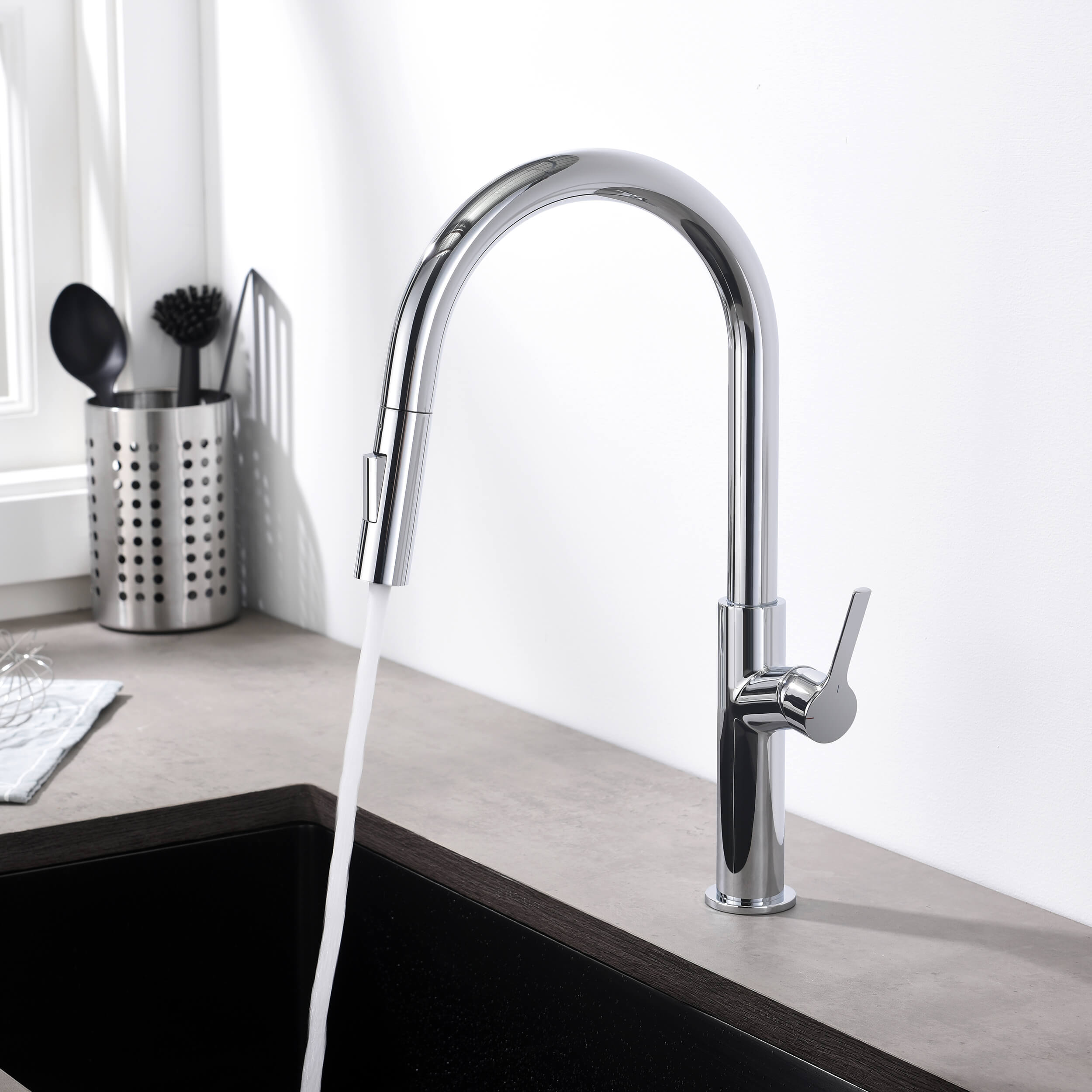 Neo Single Handle Pull Down Kitchen Sink Faucet