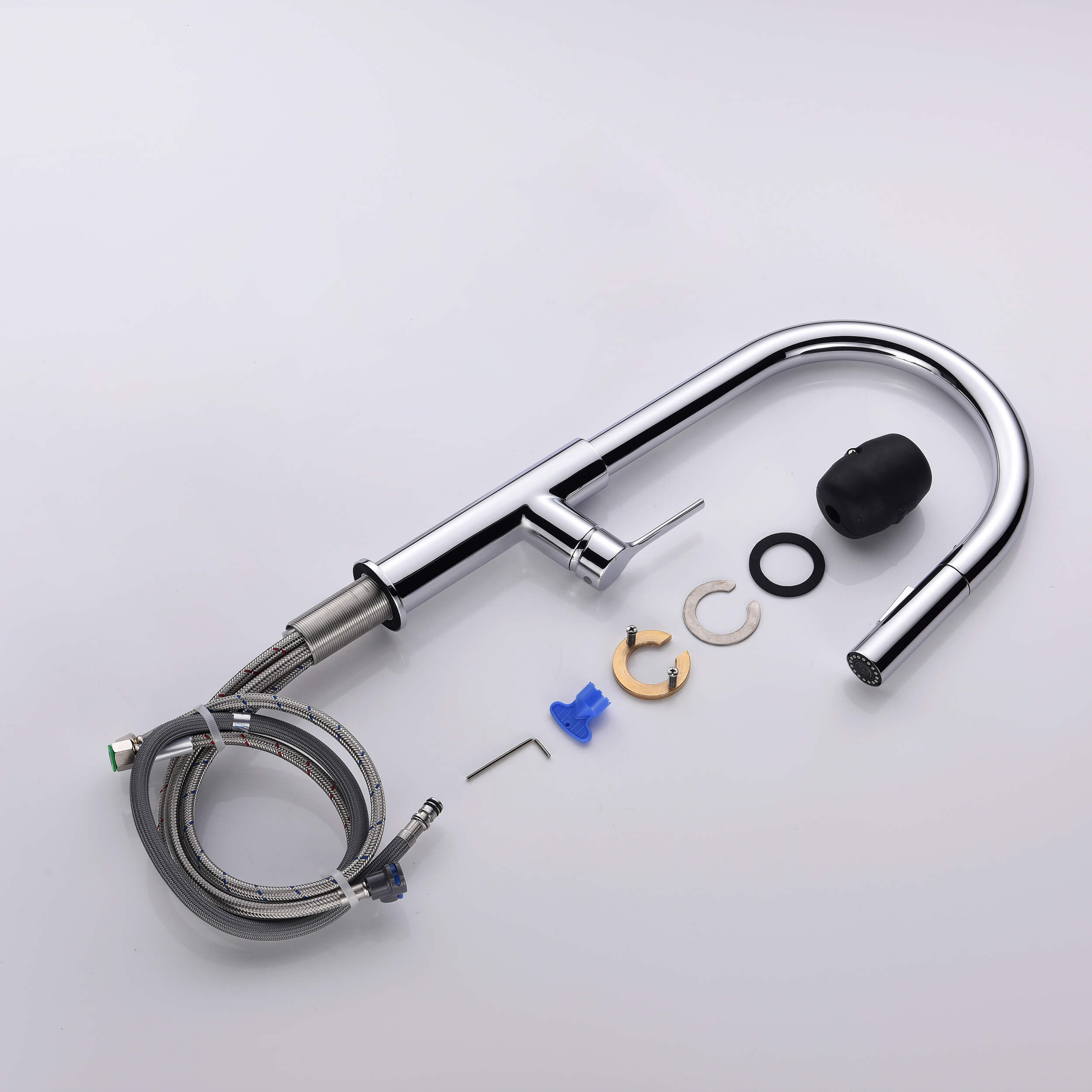 Neo Single Handle Pull Down Kitchen Sink Faucet