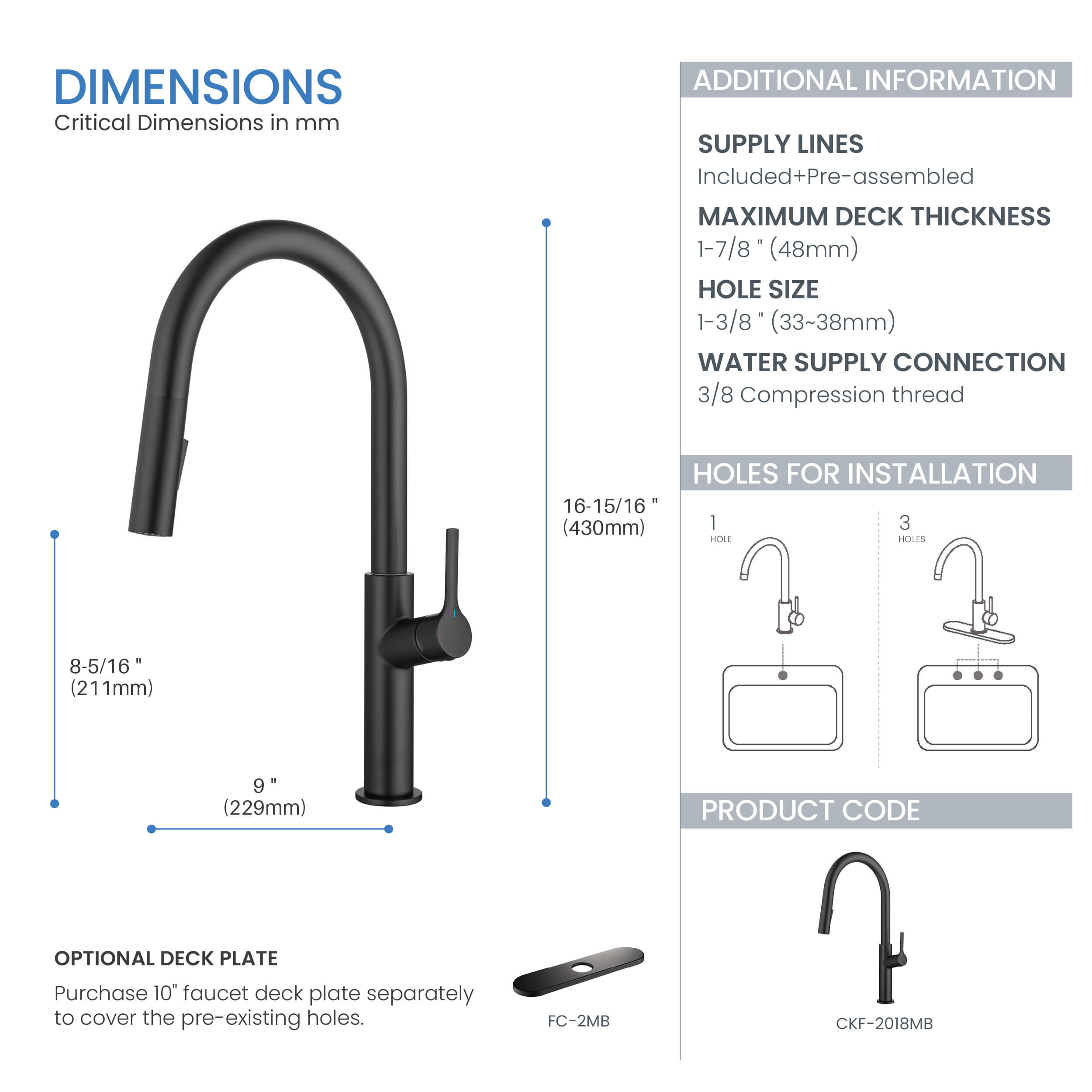 Neo Single Handle Pull Down Kitchen Sink Faucet