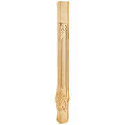 Hardware Resources 2-3/4" W x 2-3/4" D x 35-1/4" H Cherry Acanthus Corner Leg
