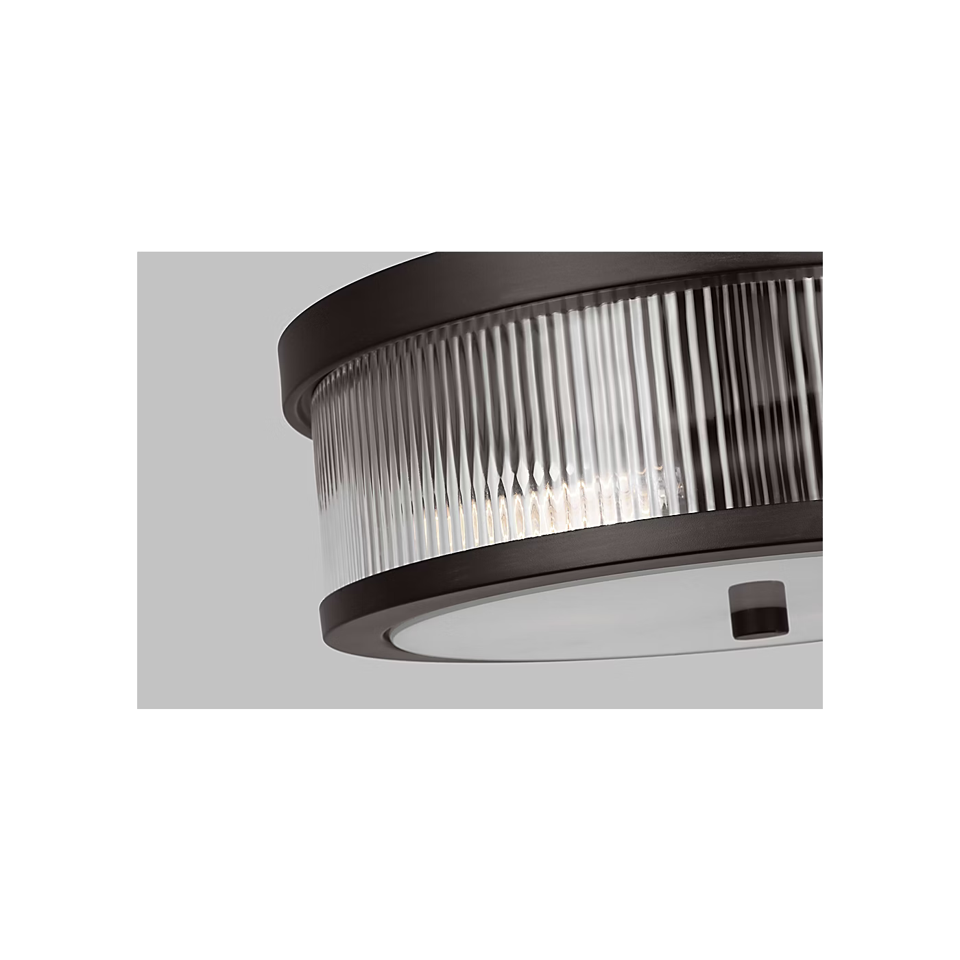 Visual Comfort | Geneva Medium Flush Mount CF1052 | Chapman & Myers | Clear Fluted Glass | Studio Collection