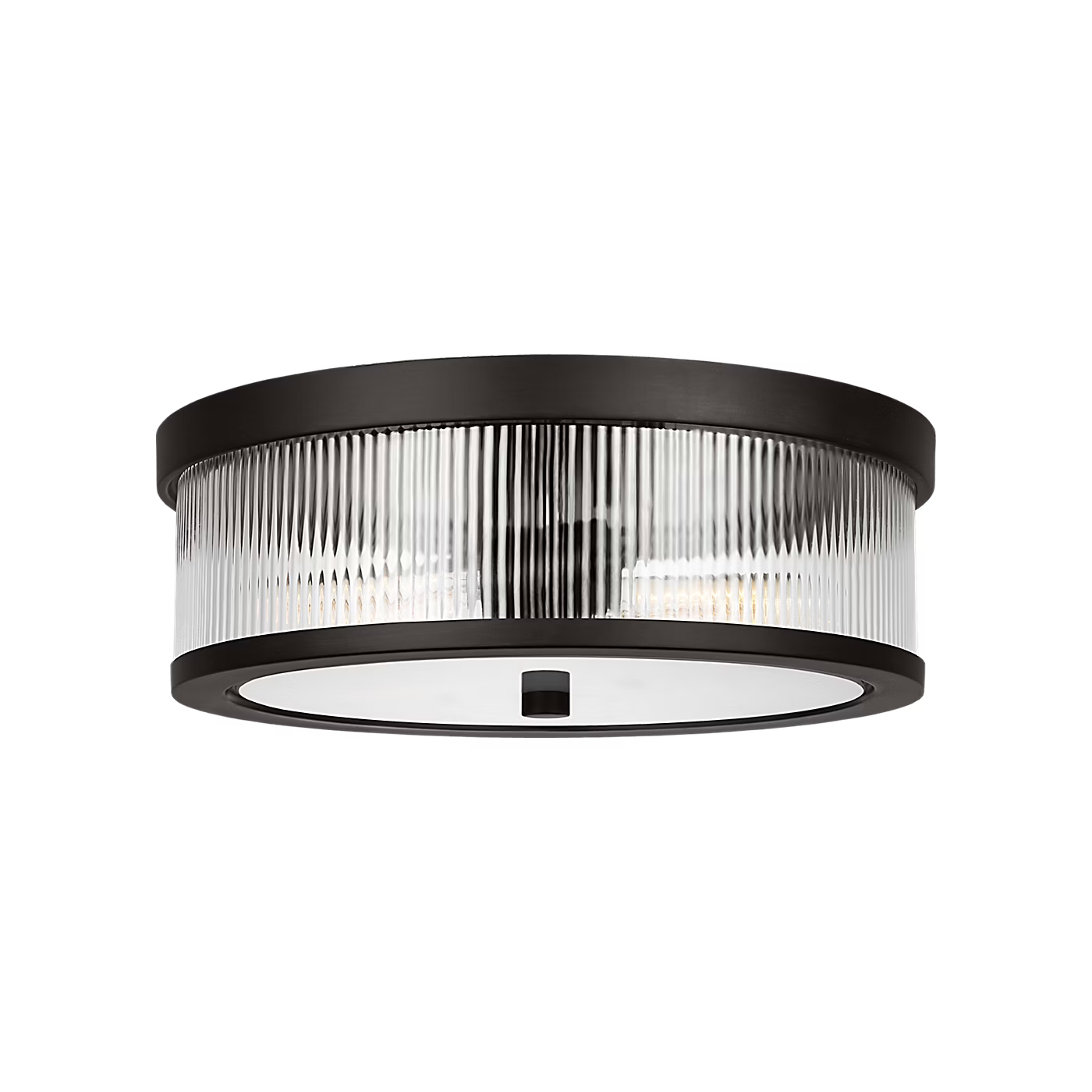 Visual Comfort | Geneva Medium Flush Mount CF1052 | Chapman & Myers | Clear Fluted Glass | Studio Collection