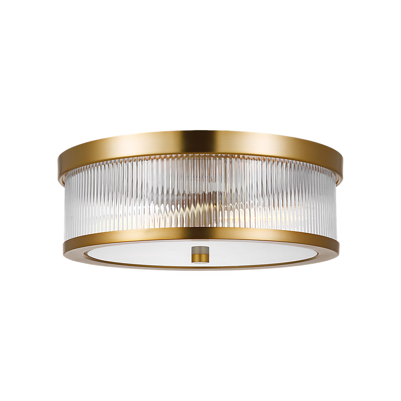 Visual Comfort | Geneva Medium Flush Mount CF1052 | Chapman & Myers | Clear Fluted Glass | Studio Collection