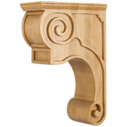 Hardware Resources 3-3/8" W x 8" D x 11-3/4" H Maple Scrolled Mission Corbel