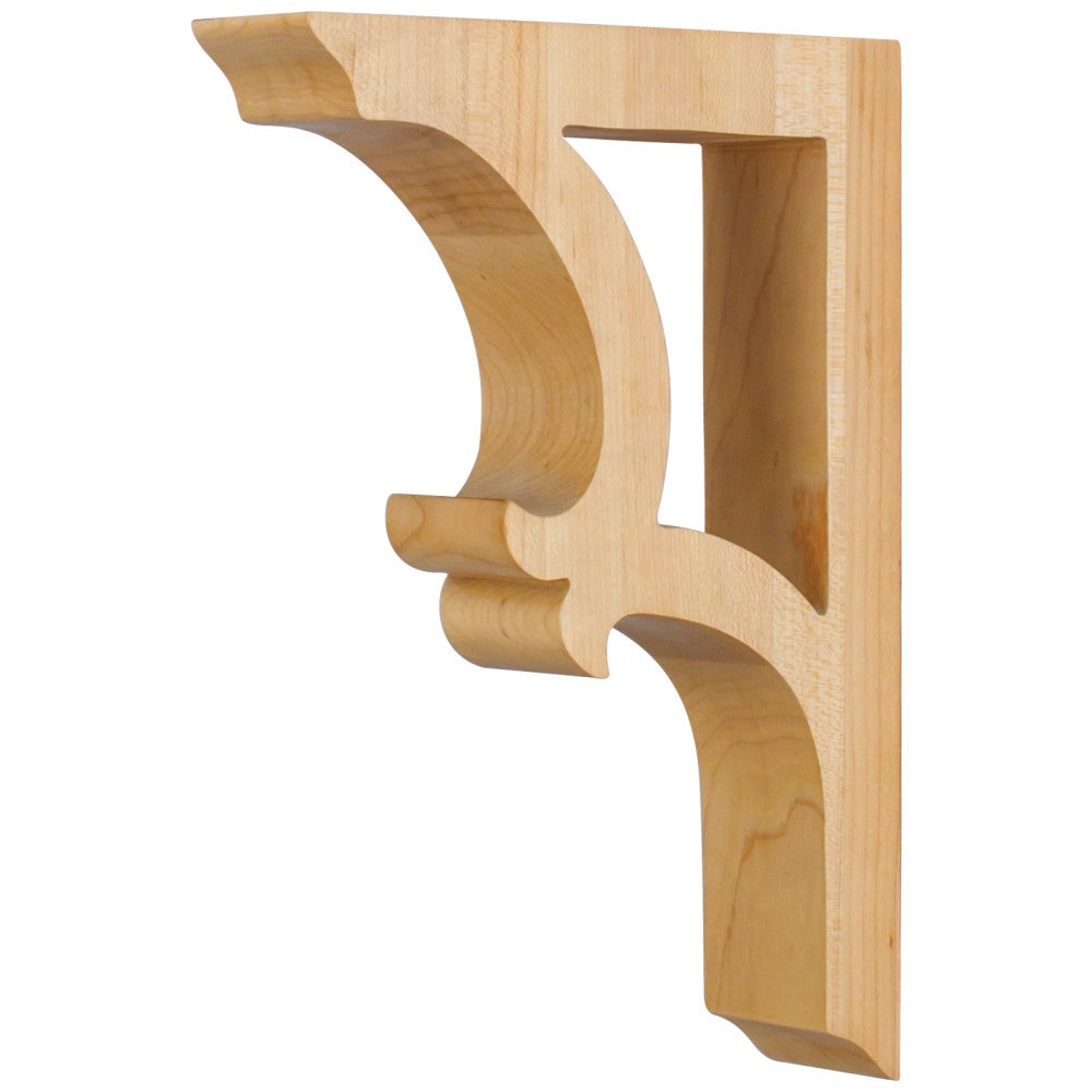 Hardware Resources 1-7/8" W x 7-1/2" D x 10-1/2" H Rubberwood Pierced Arts & Crafts Corbel