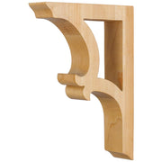 Hardware Resources 1-7/8" W x 7-1/2" D x 10-1/2" H Rubberwood Pierced Arts & Crafts Corbel