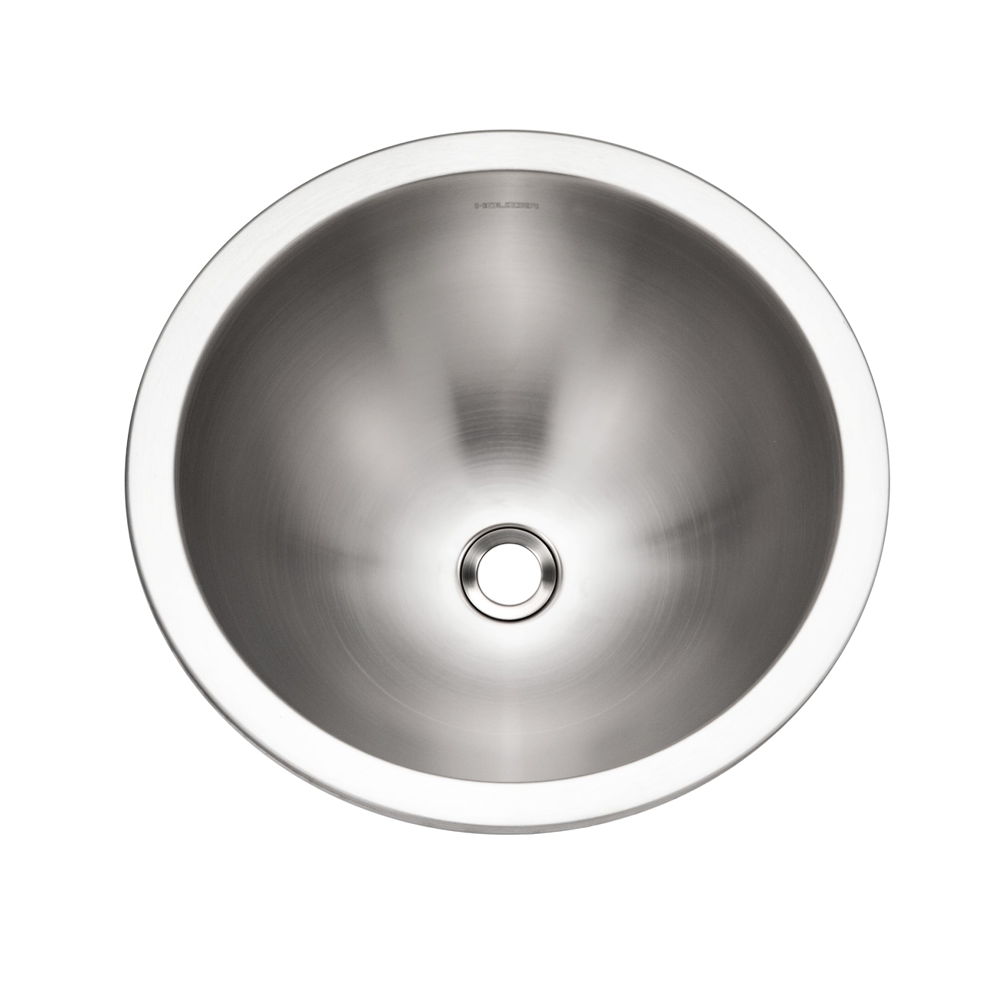Houzer Opus 16" Stainless Steel Undermount Round Bathroom Sink