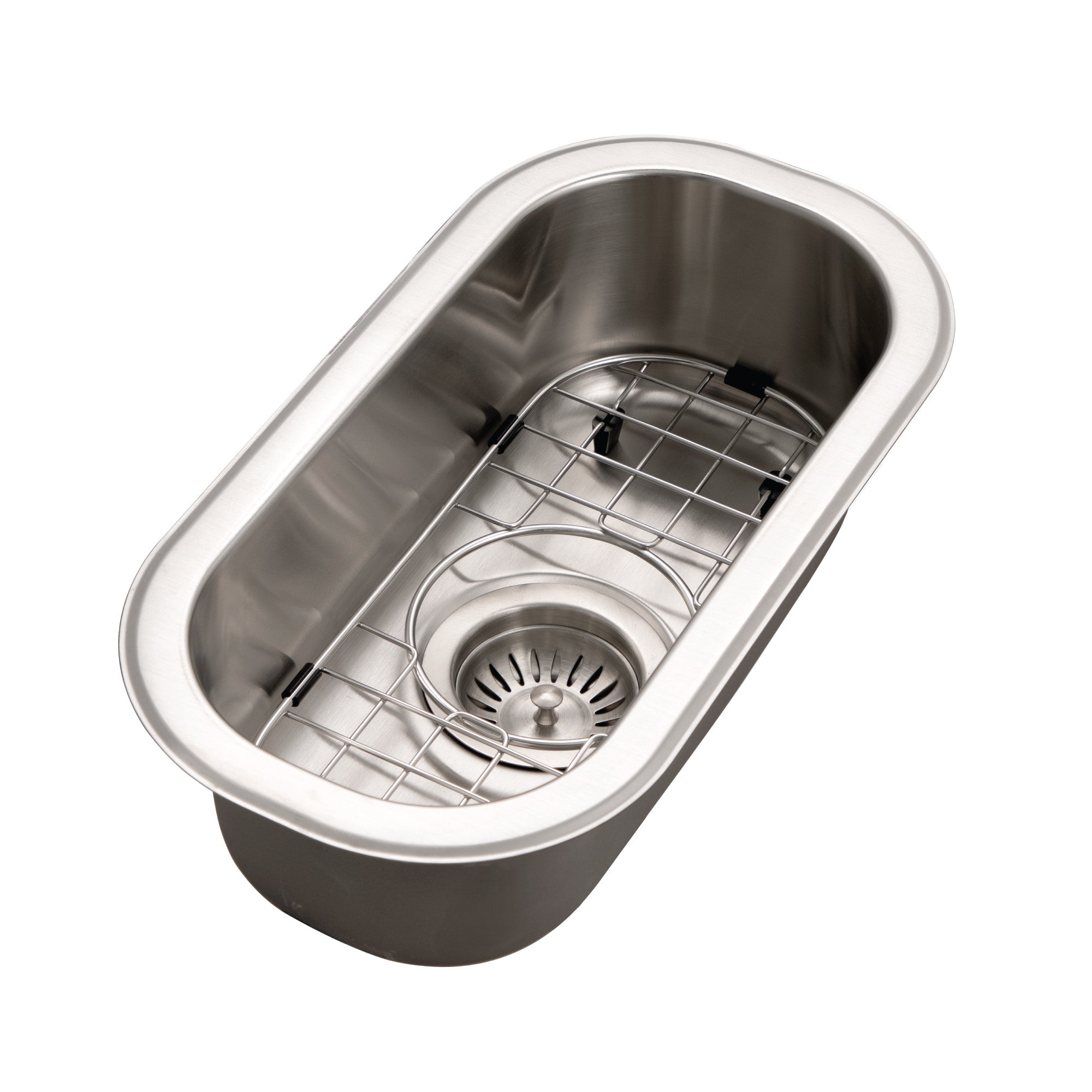 Houzer Club 10 inch Stainless Steel Undermount Compact Single Bowl Bar Sink - CS-1105