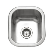 Houzer Club 13 inch Stainless Steel Undermount Small Bar and Prep Sink - CS-1307