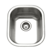 Houzer Club 14 inch Stainless Steel Undermount Medium Bar and Prep Sink - CS-1407