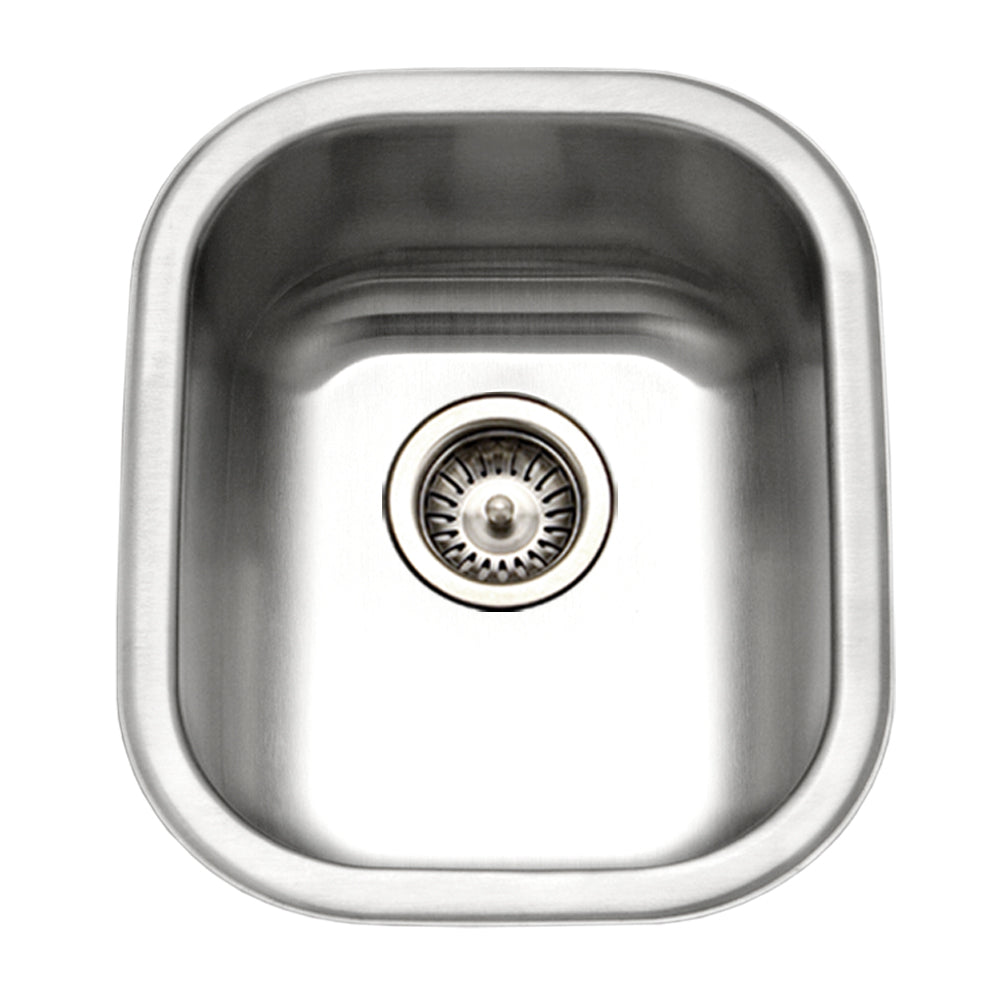 Houzer CS-1607 Club Series Undermount 0-Hole Single Bowl Bar/Prep Sink