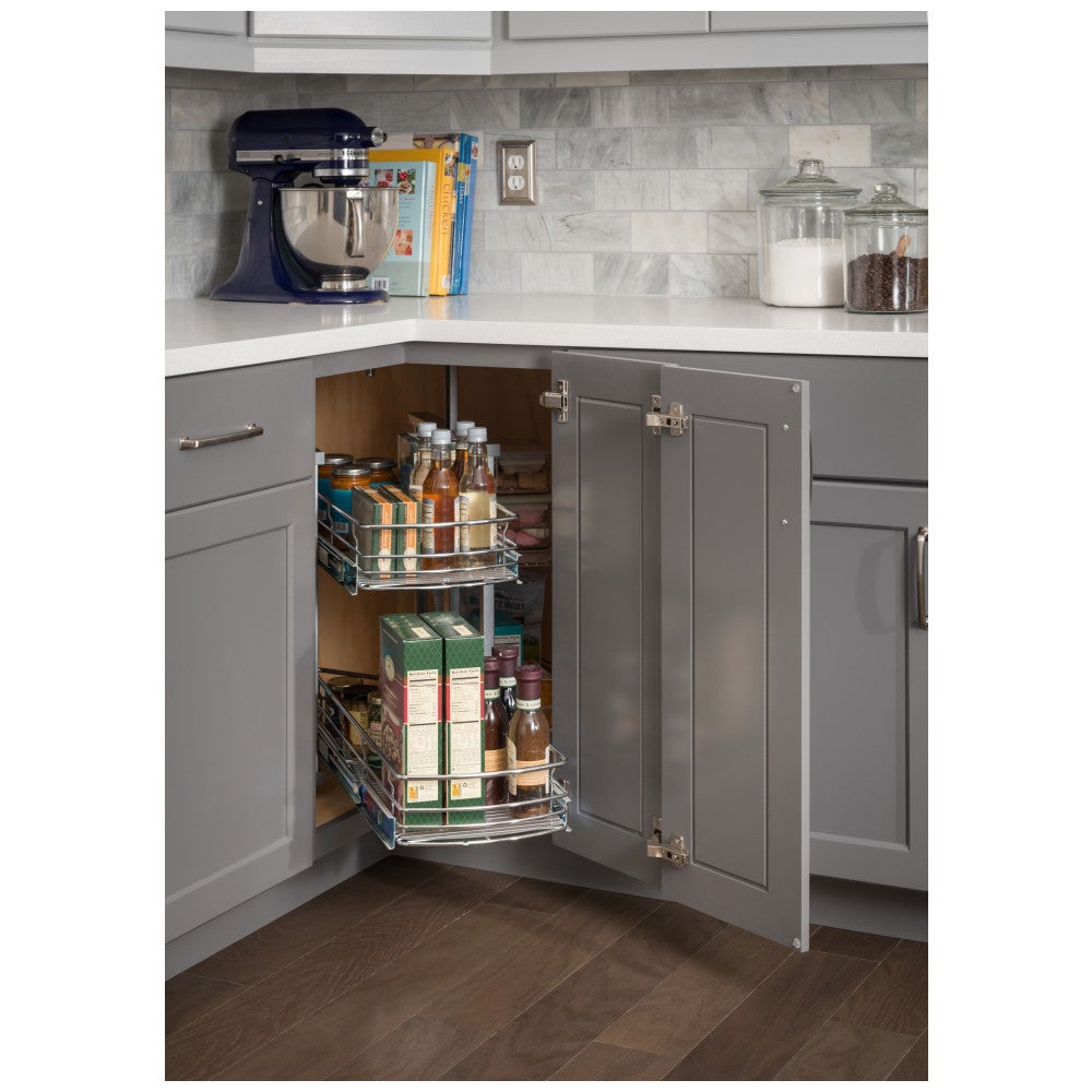 Easy 360 Lazy Susan Rotating Corner Organizer