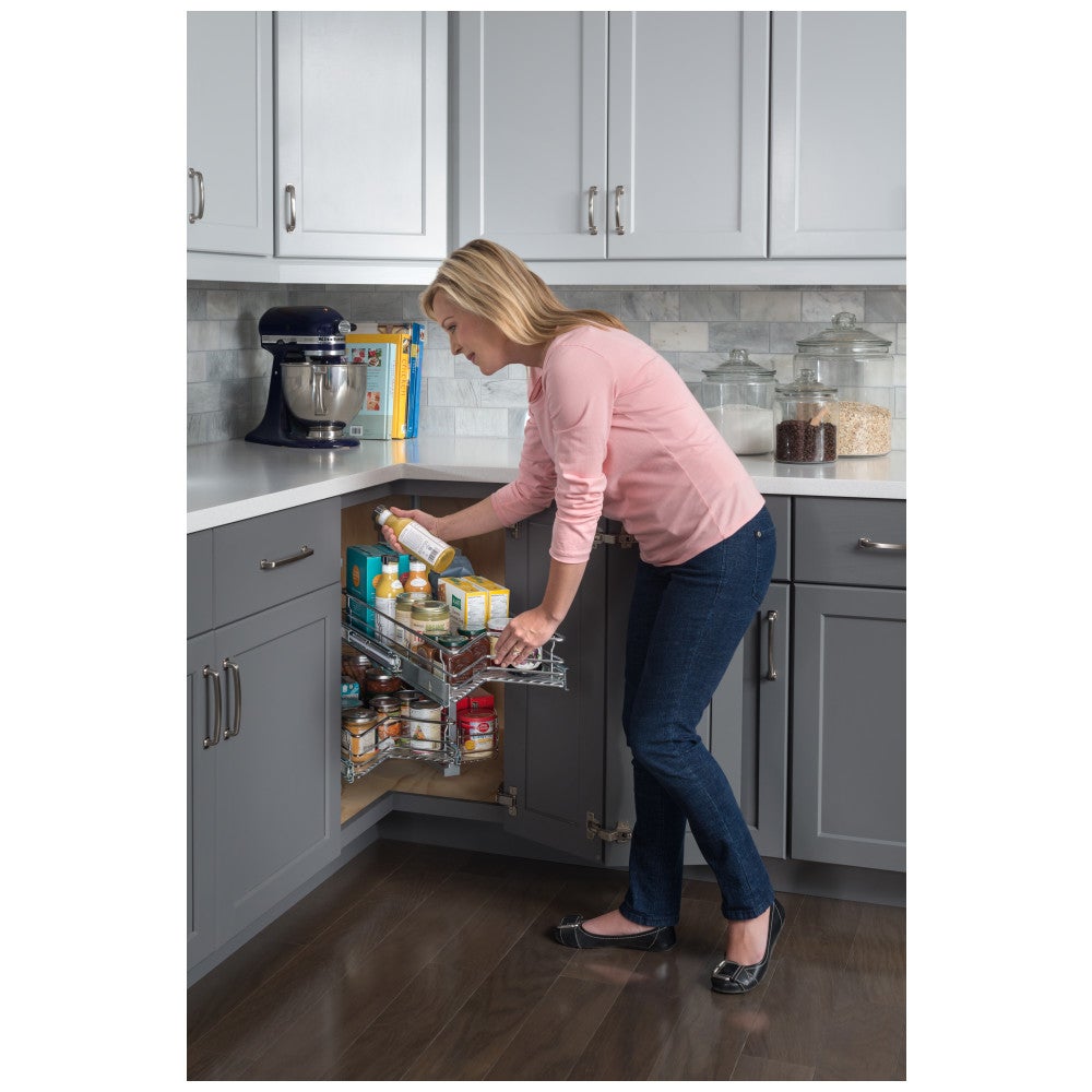 Easy 360 Lazy Susan Rotating Corner Organizer