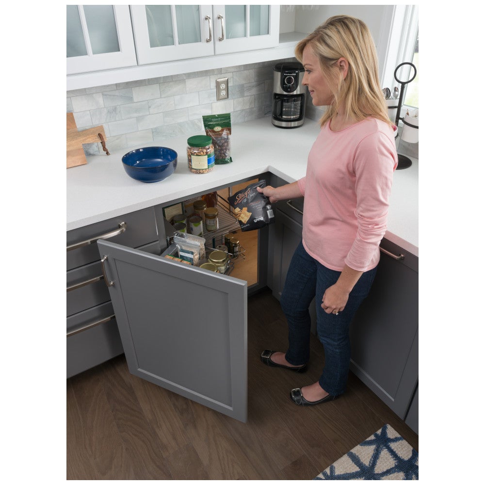 Blind Corner Soft-close Sliding Door Organizer