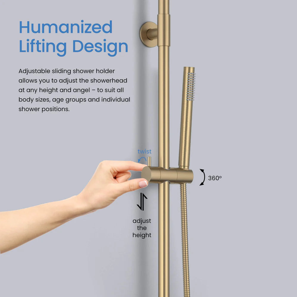 Halo Pressure Balanced 2-Function Shower Column with Rough In Valve