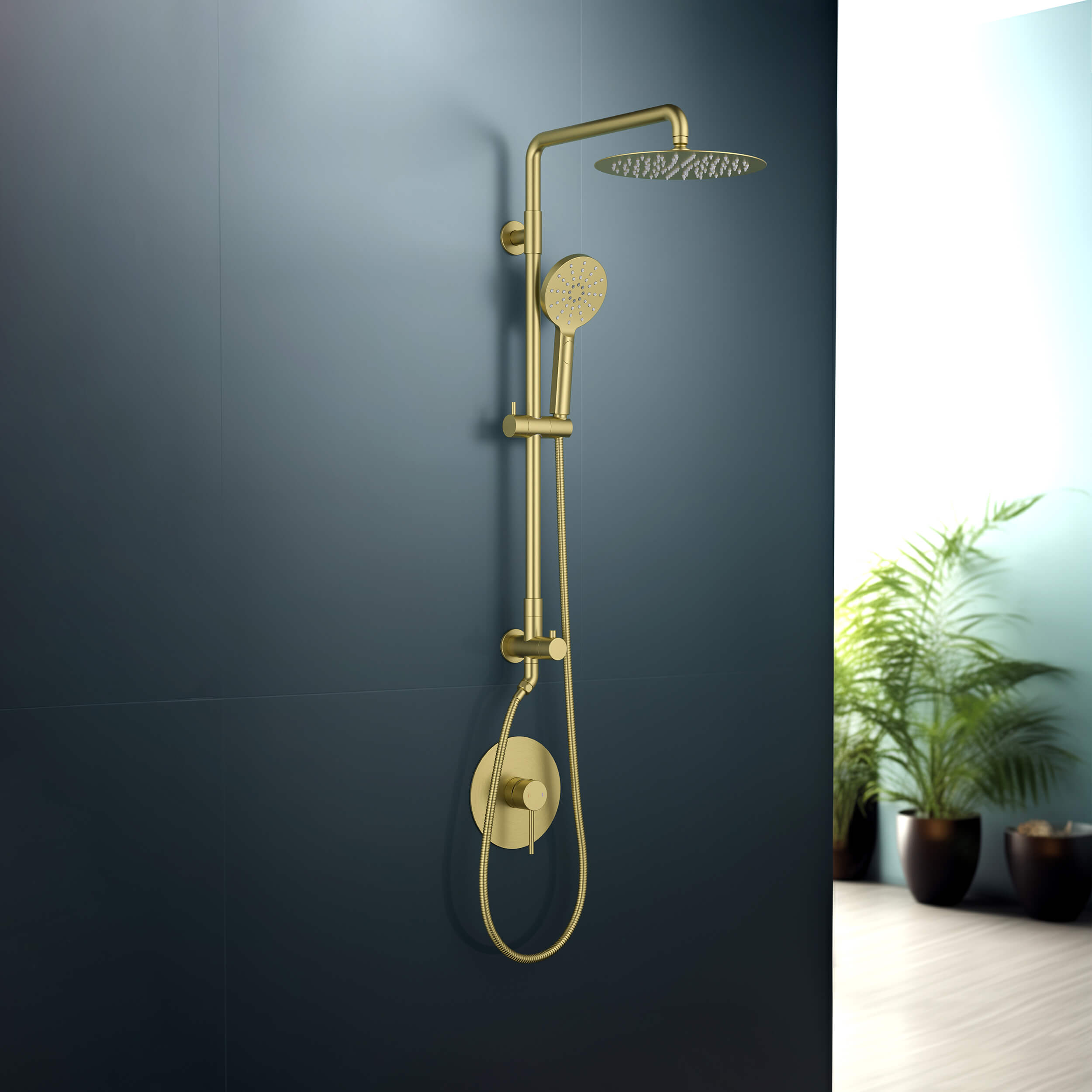 Halo Pressure Balanced 2-Function Shower Column with Rough In Valve