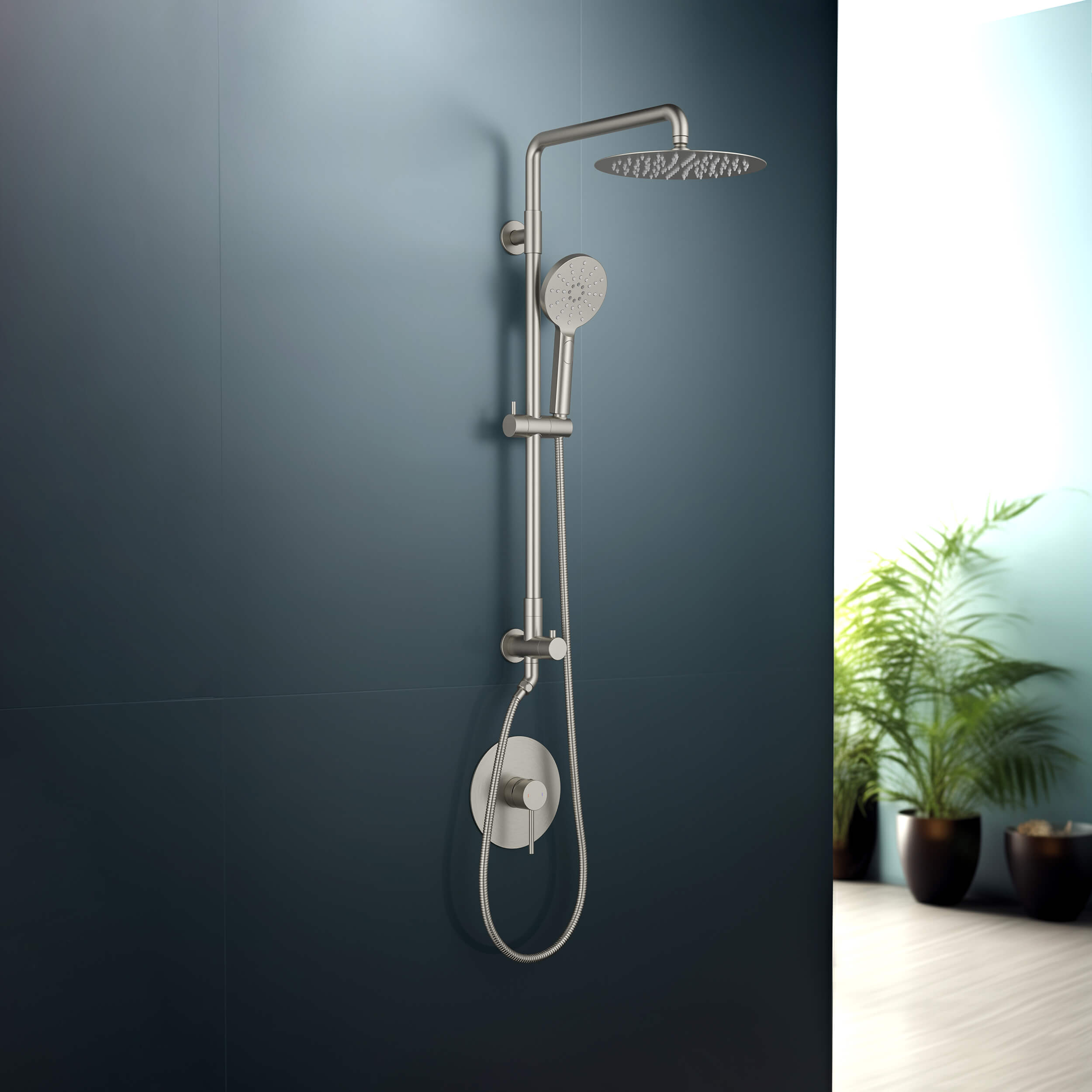 Halo Pressure Balanced 2-Function Shower Column with Rough In Valve
