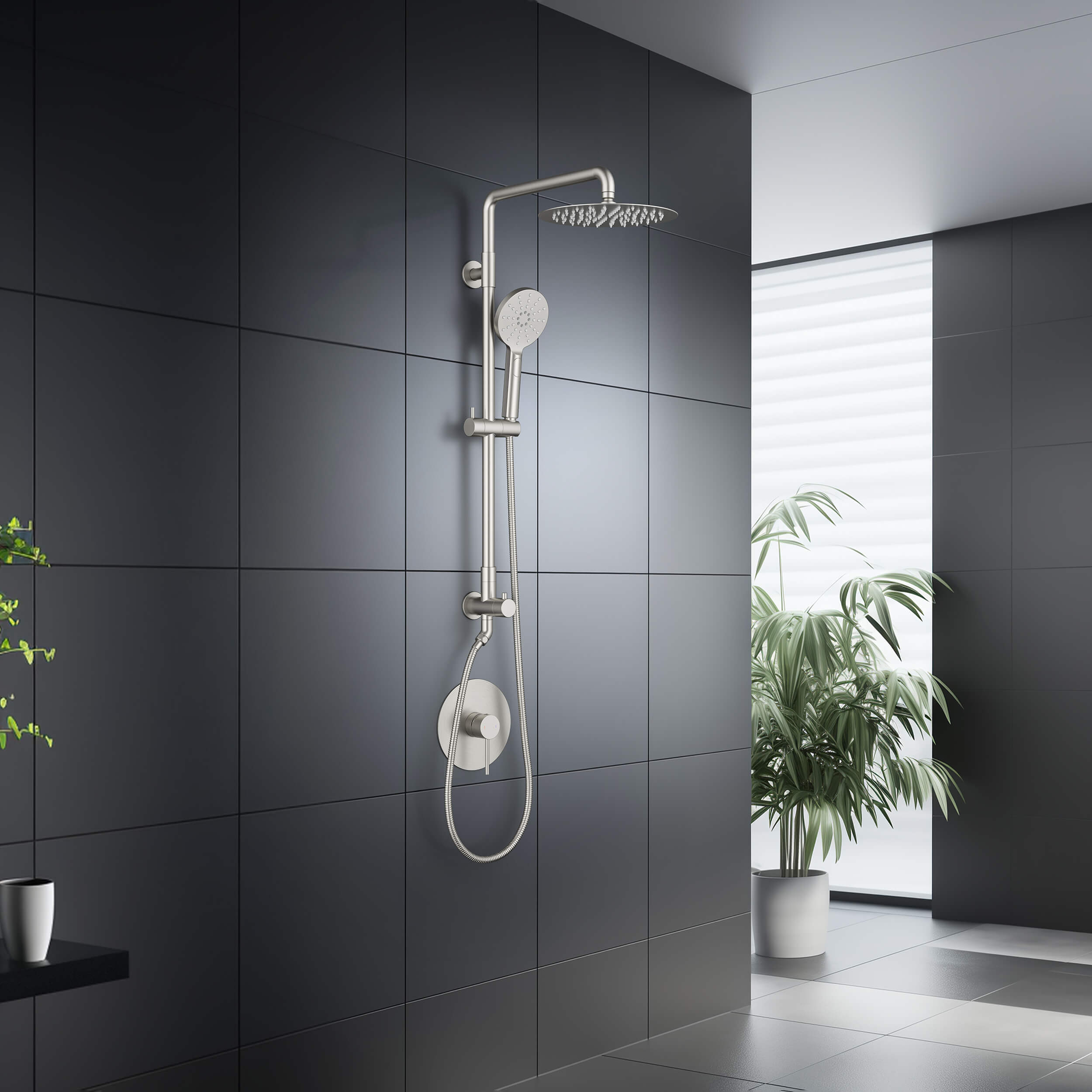 Halo Pressure Balanced 2-Function Shower Column with Rough In Valve