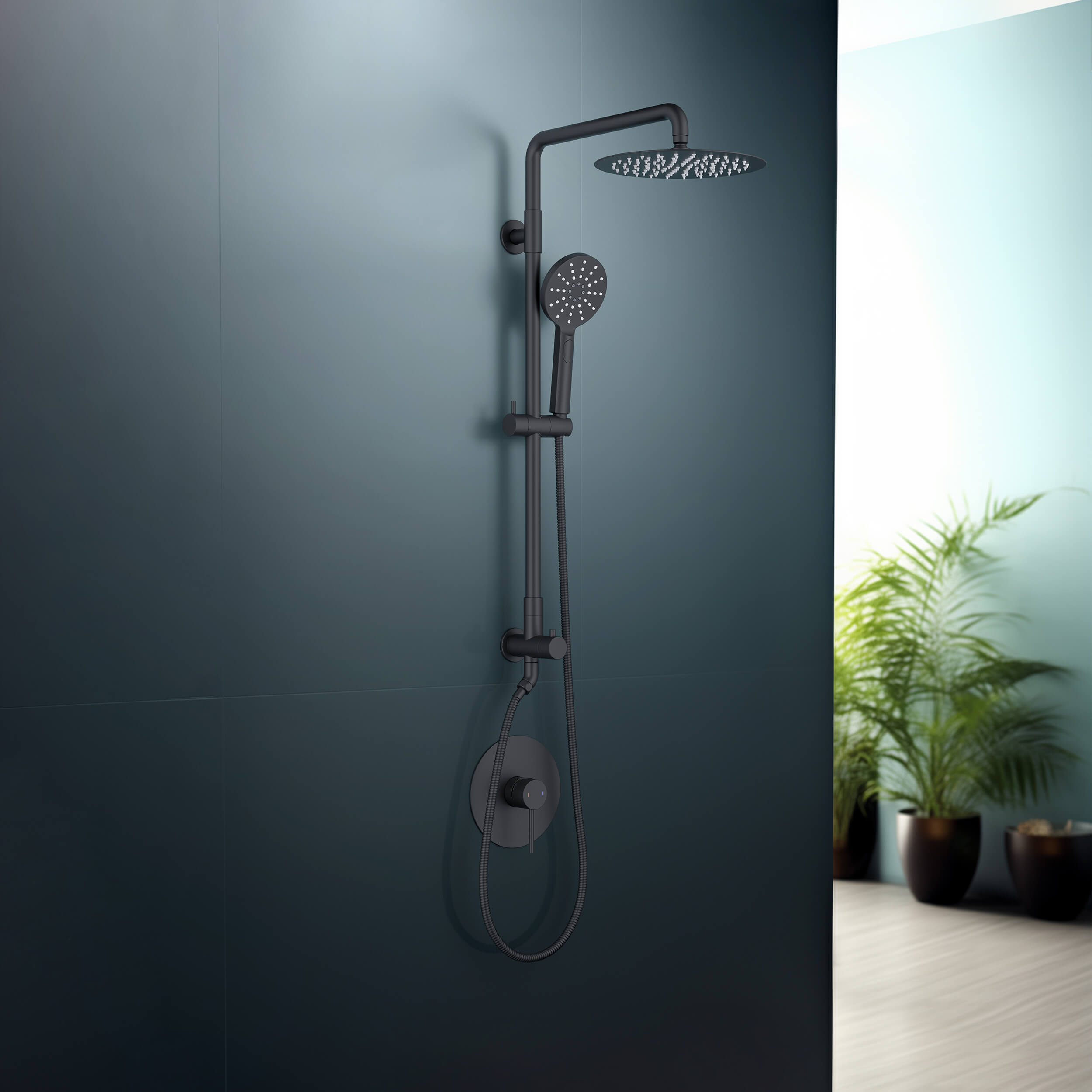 Halo Pressure Balanced 2-Function Shower Column with Rough In Valve
