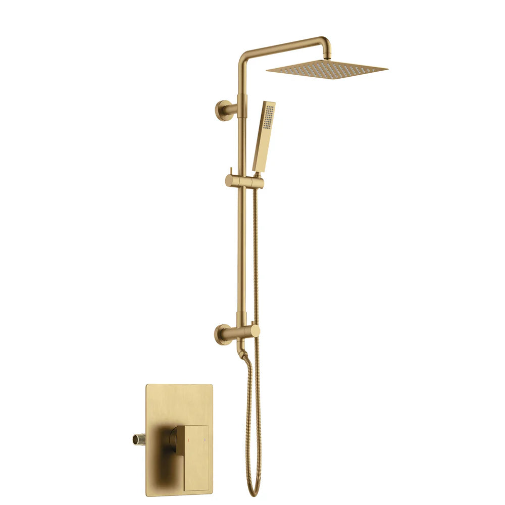 Quadra Pressure Balanced 2-Function Shower Column with Rough In Valve