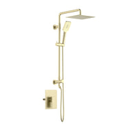 Quadra Pressure Balanced 2-Function Shower Column with Rough In Valve