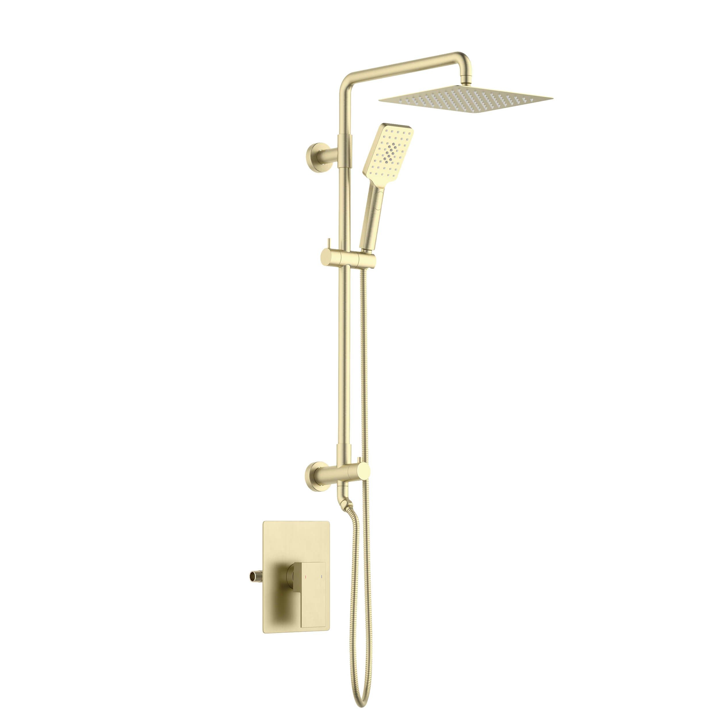 Quadra Pressure Balanced 2-Function Shower Column with Rough In Valve