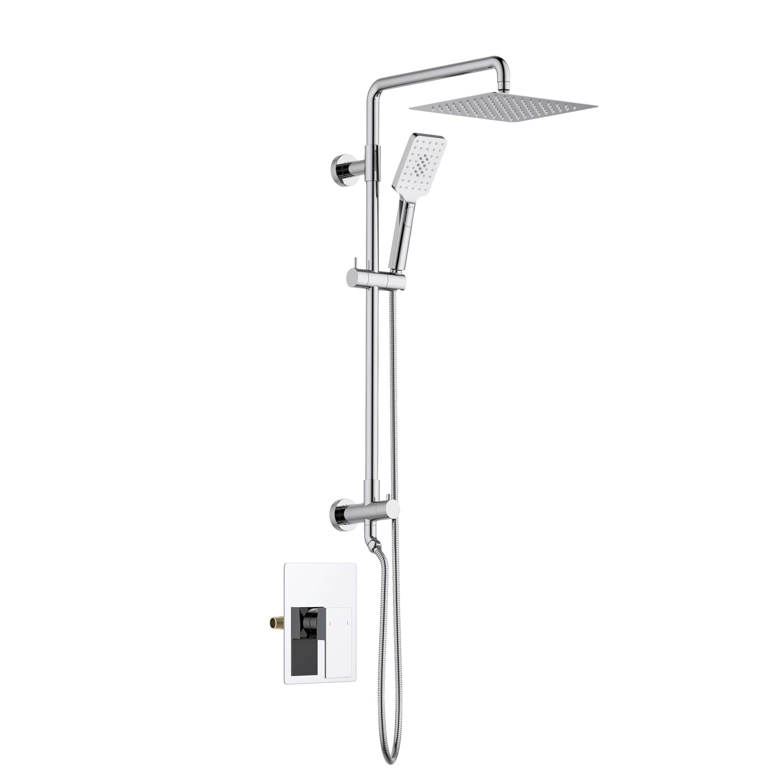 Quadra Pressure Balanced 2-Function Shower Column with Rough In Valve
