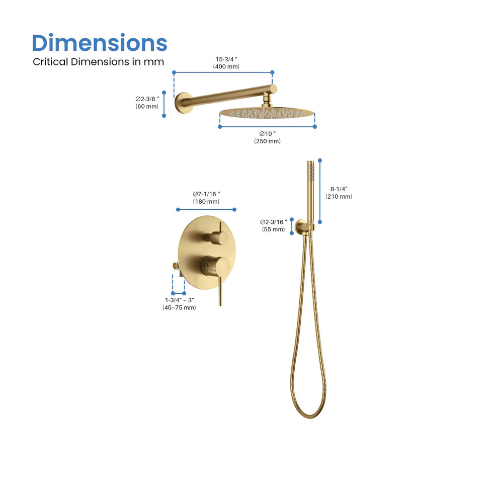 Halo Pressure Balanced 2-Function Shower System with Rough-In Valve