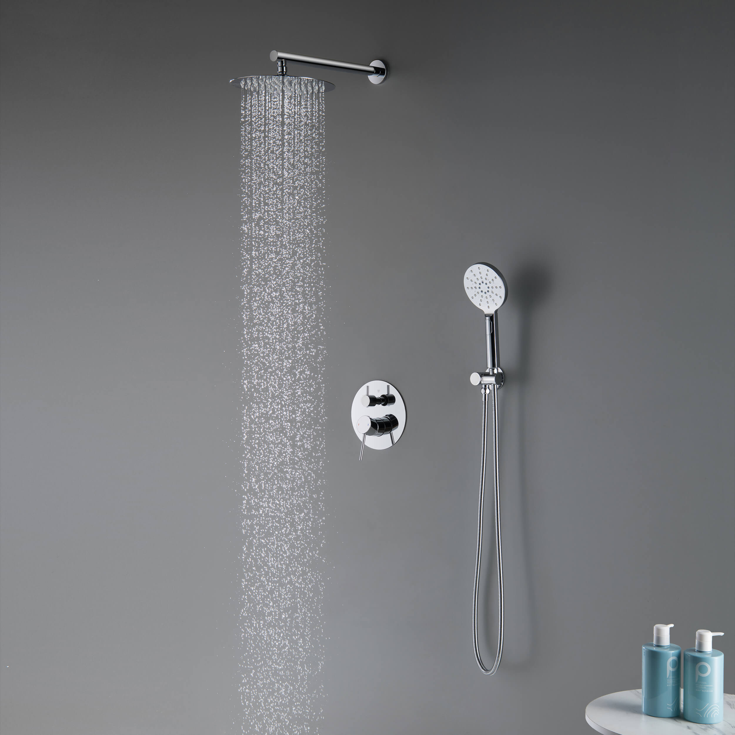 Halo Pressure Balanced 2-Function Shower System with Rough-In Valve