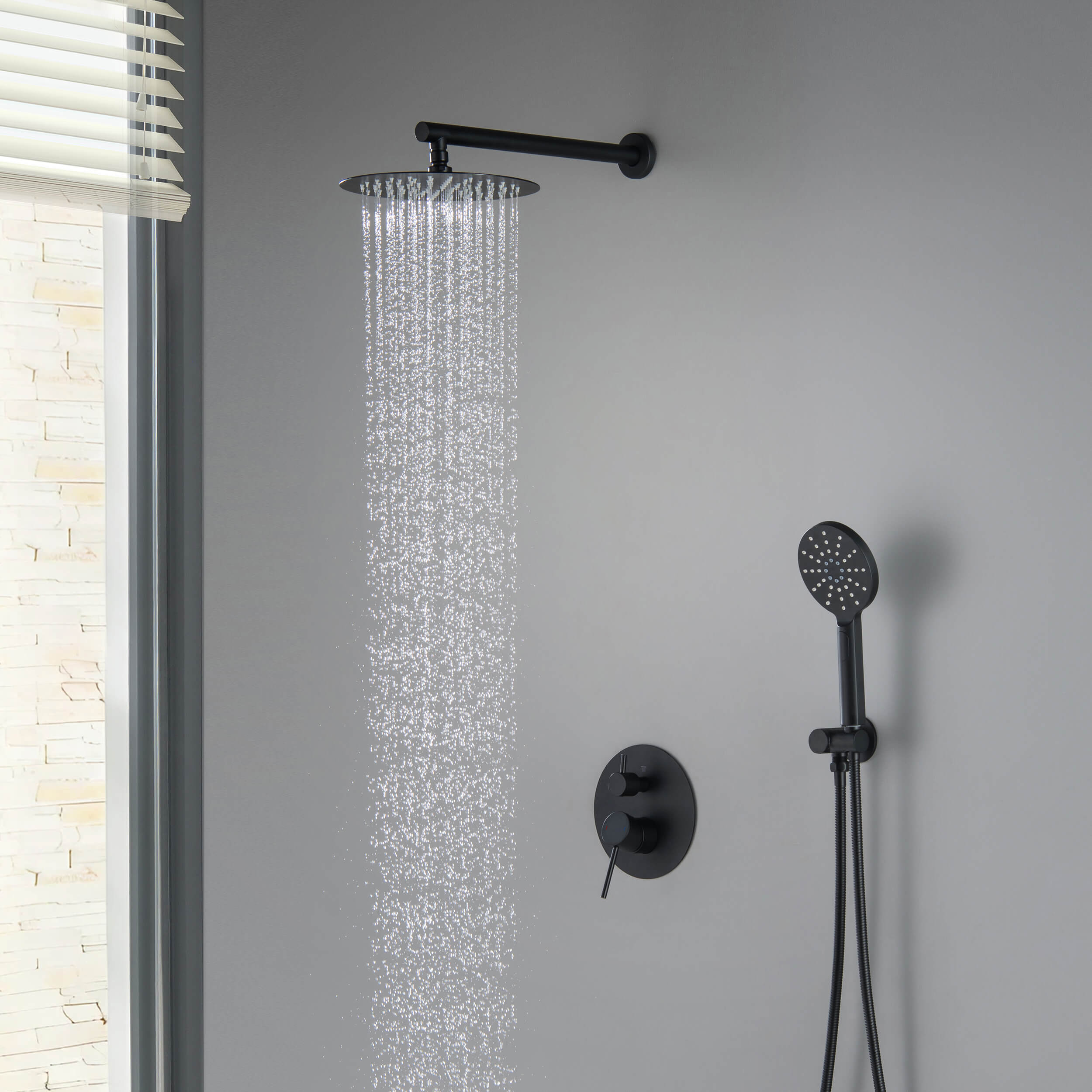 Halo Pressure Balanced 2-Function Shower System with Rough-In Valve