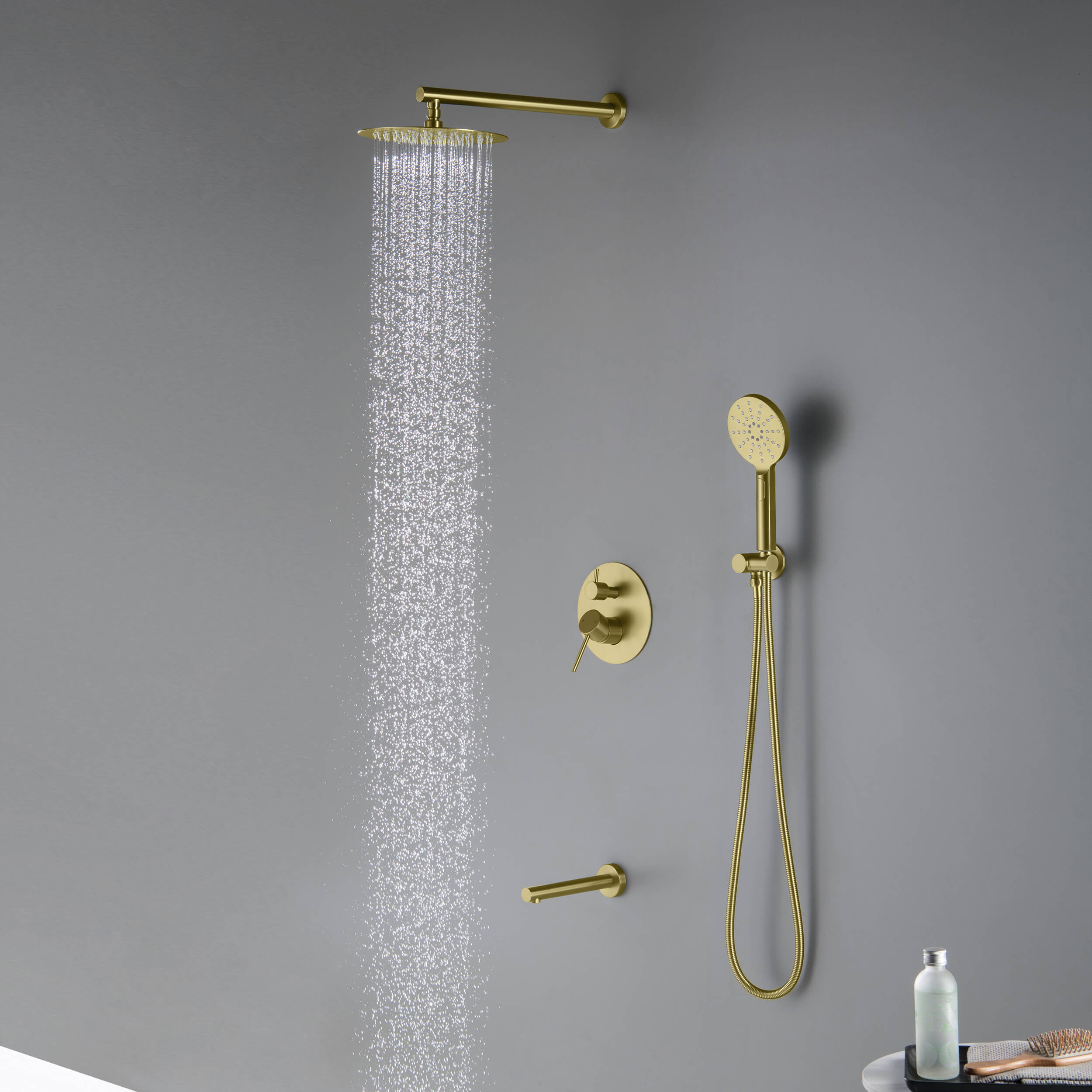 Halo Pressure Balanced 3-Function Shower System with Rough-In Valve