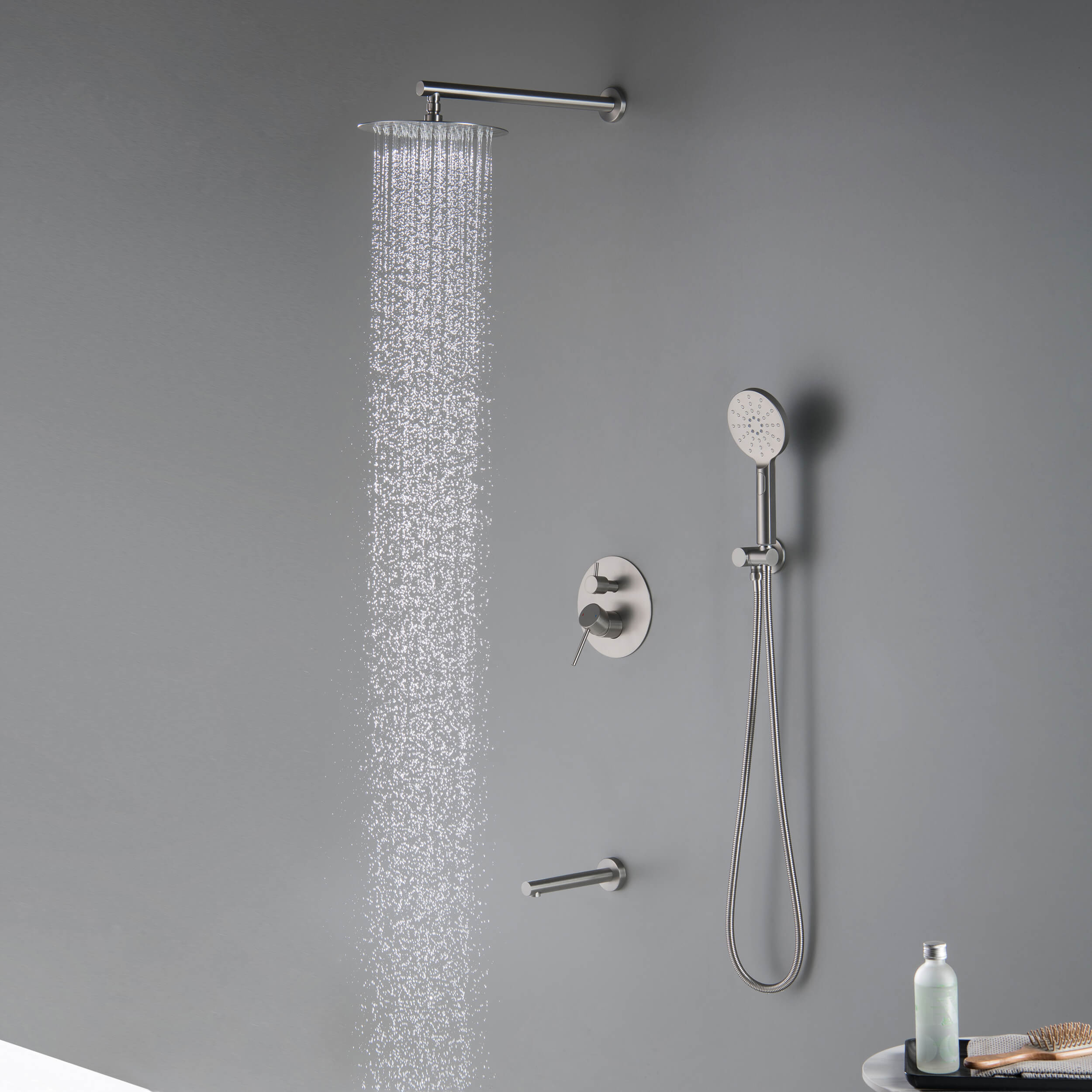 Halo Pressure Balanced 3-Function Shower System with Rough-In Valve