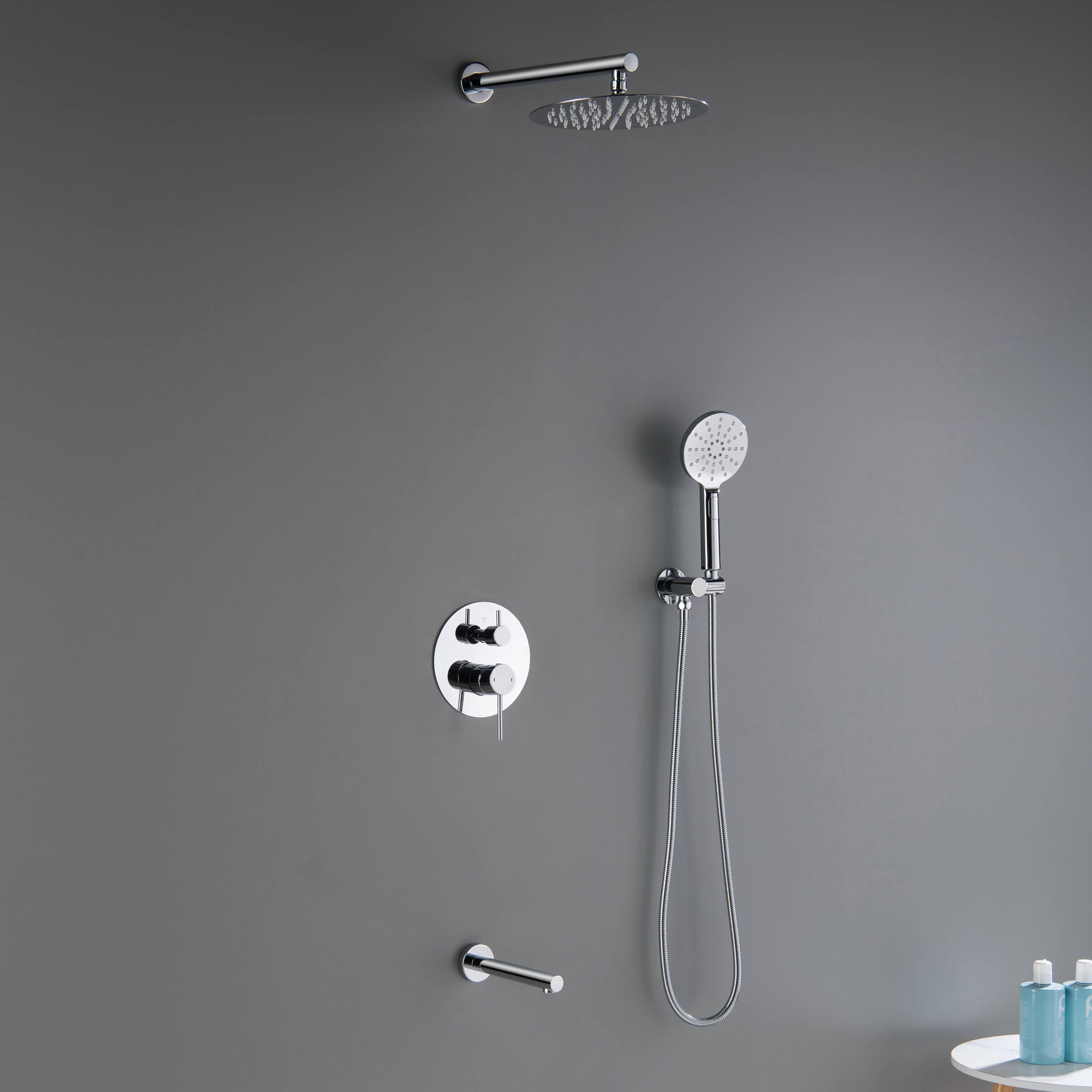 Halo Pressure Balanced 3-Function Shower System with Rough-In Valve