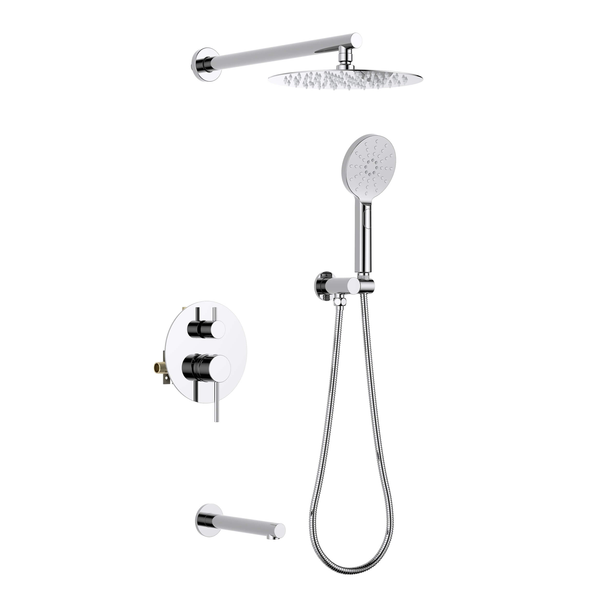Halo Pressure Balanced 3-Function Shower System with Rough-In Valve