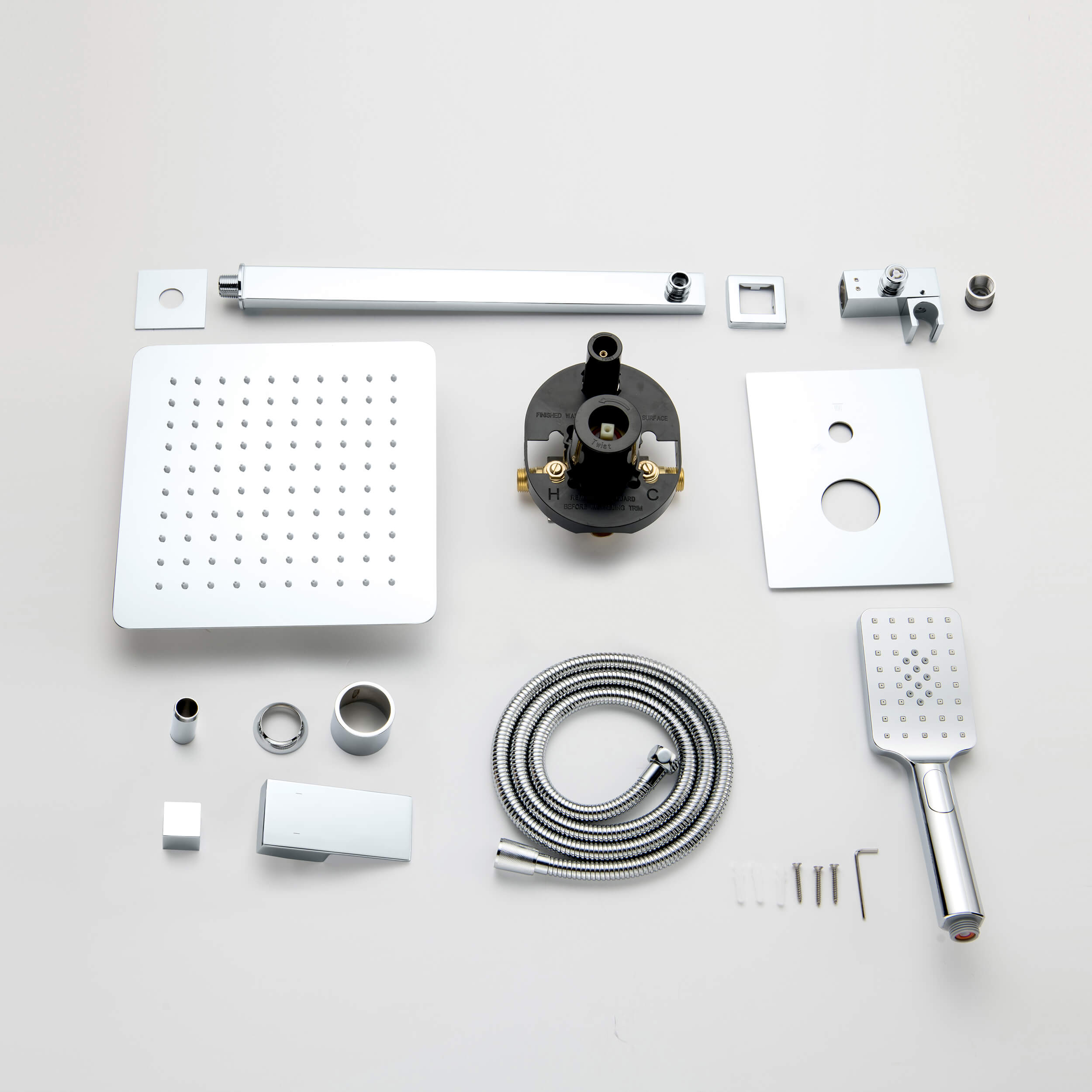 Quadra Pressure Balanced 2-Function Shower System with Rough-In Valve
