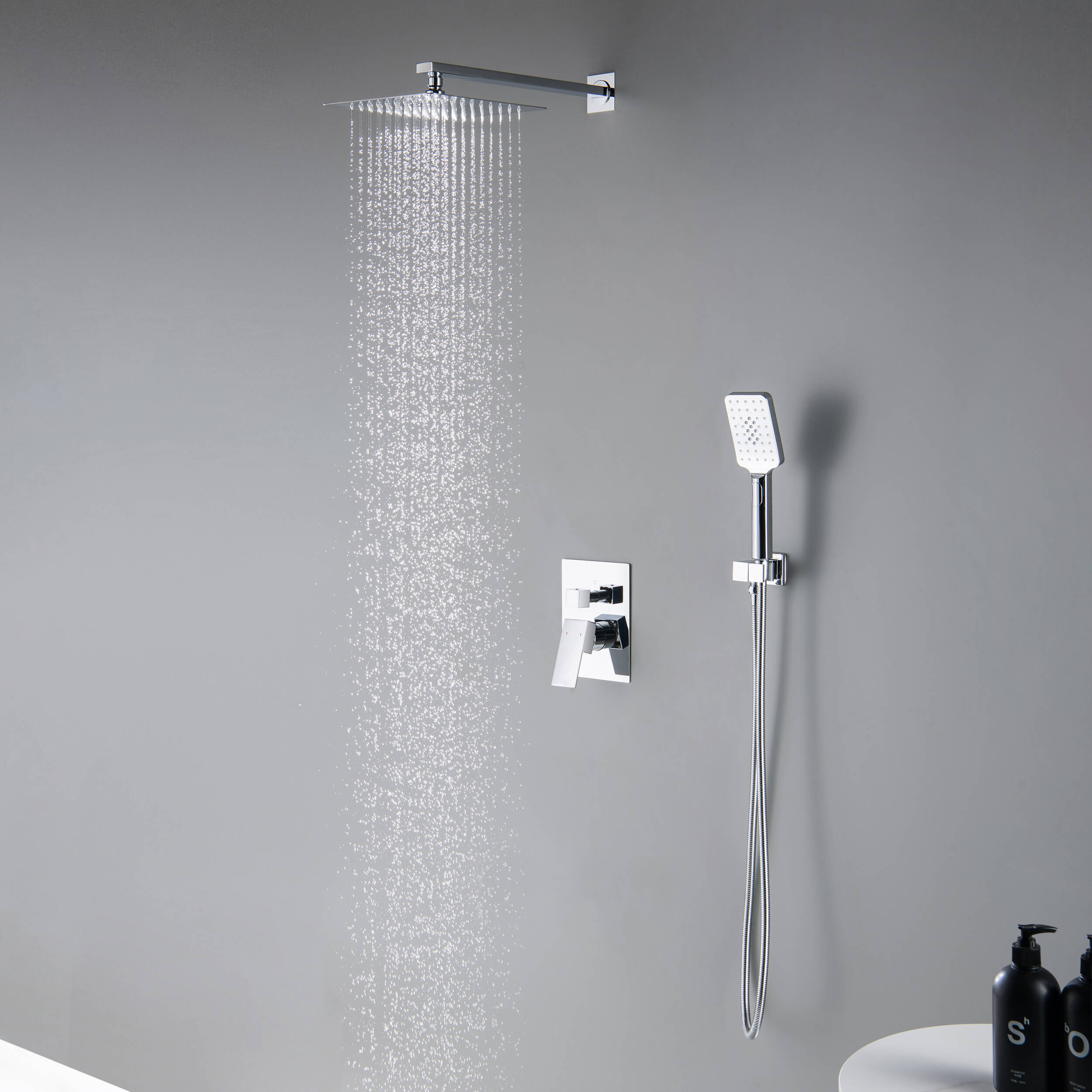 Quadra Pressure Balanced 2-Function Shower System with Rough-In Valve